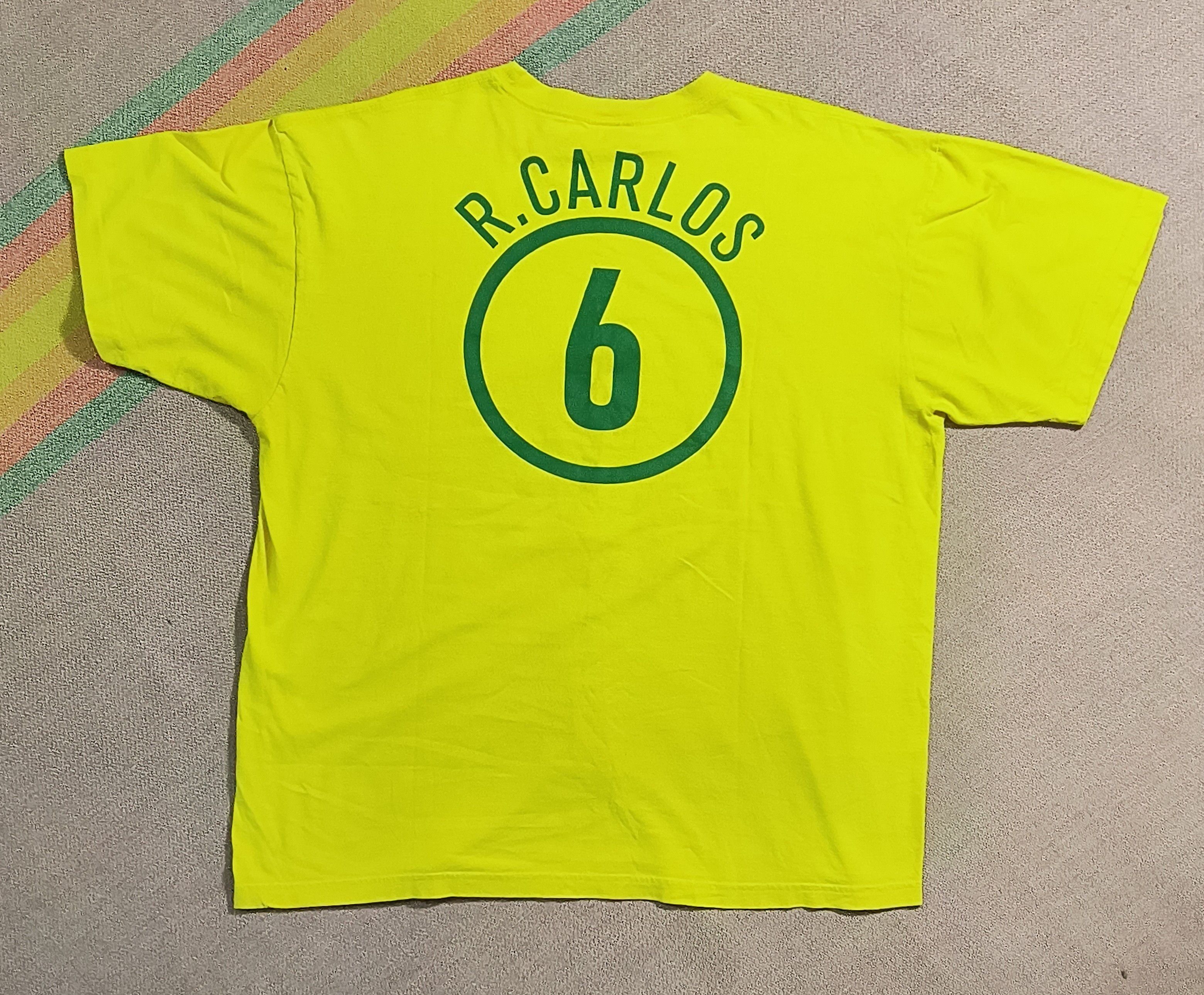 Nike Vintage Y2K Nike Roberto Carlos Brasil tee Size US XL / EU 56 / 4 - 6 Thumbnail