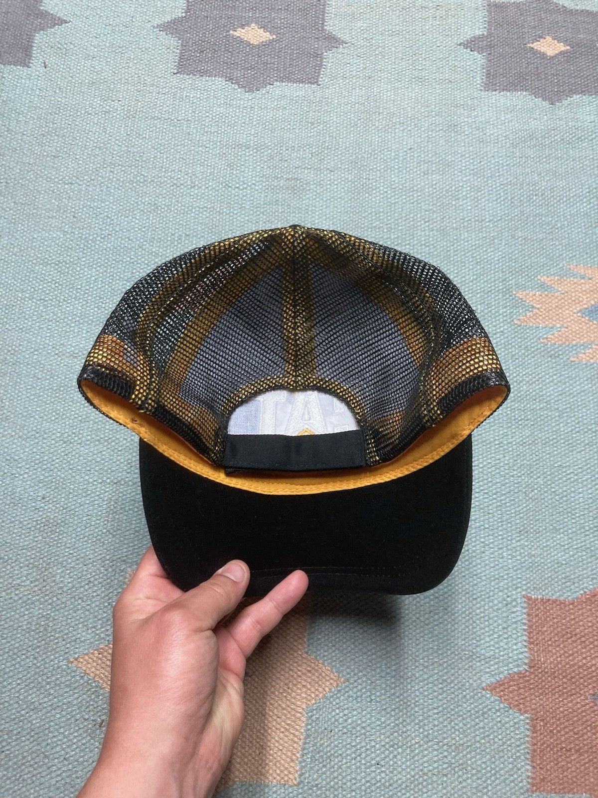 Caterpillar × Vintage Strapback hat cat caterpillar construction tractor camo Size ONE SIZE - 4 Thumbnail