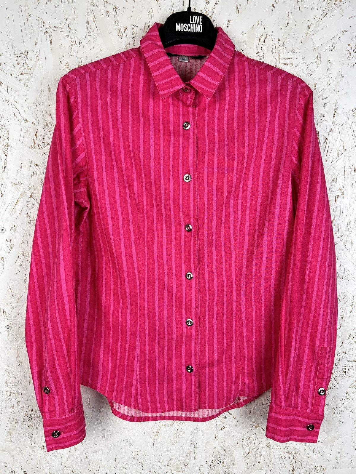 Marimekko Marimekko Jokapoika Metal Button Striped Shirt Pink Size XS Size XS / US 0-2 / IT 36-38 - 1 Thumbnail