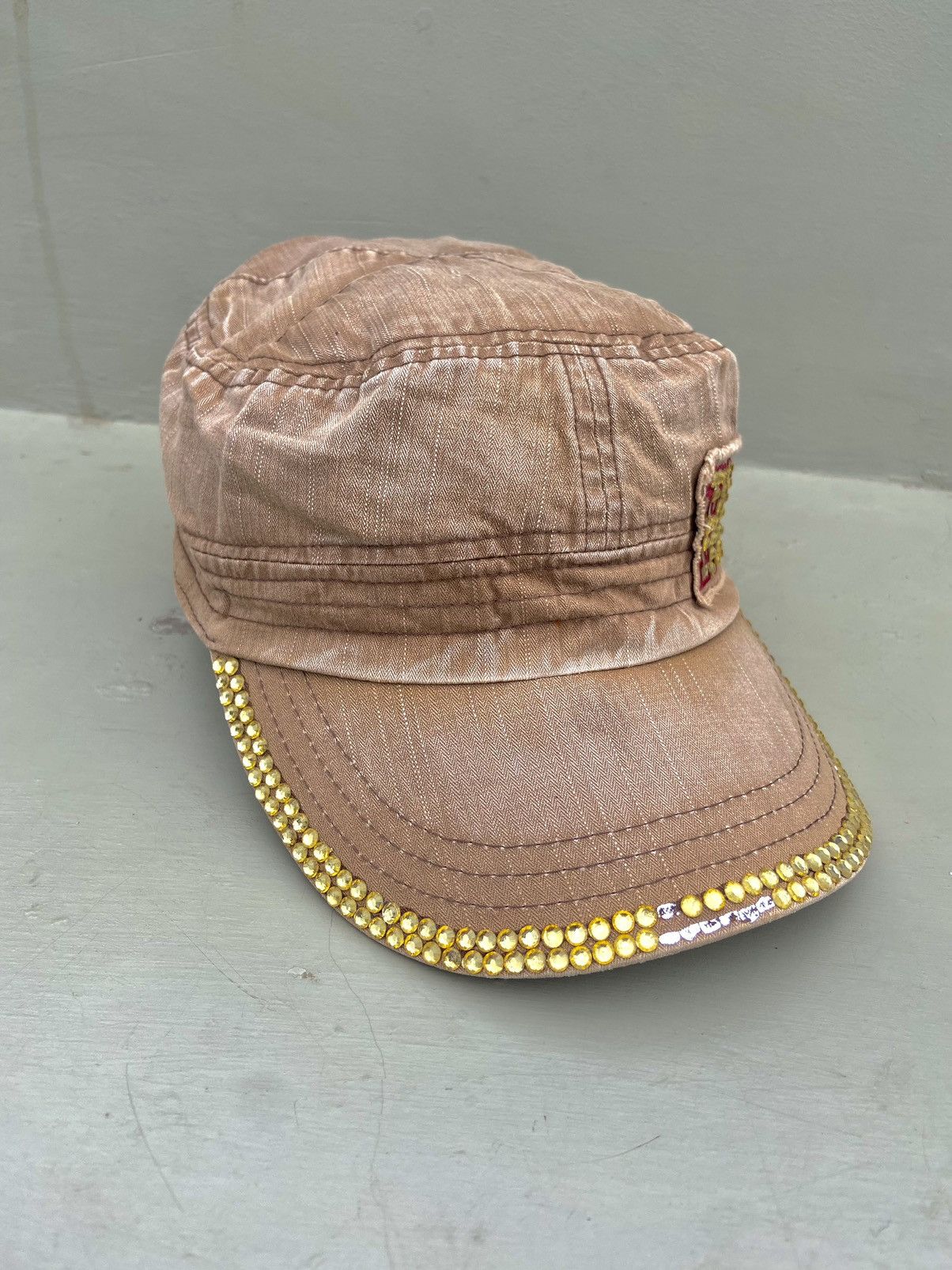 Hysteric Glamour × If Six Was Nine × Japanese Brand 2000s black studded zircon washed patrol hat Size ONE SIZE - 4 Thumbnail
