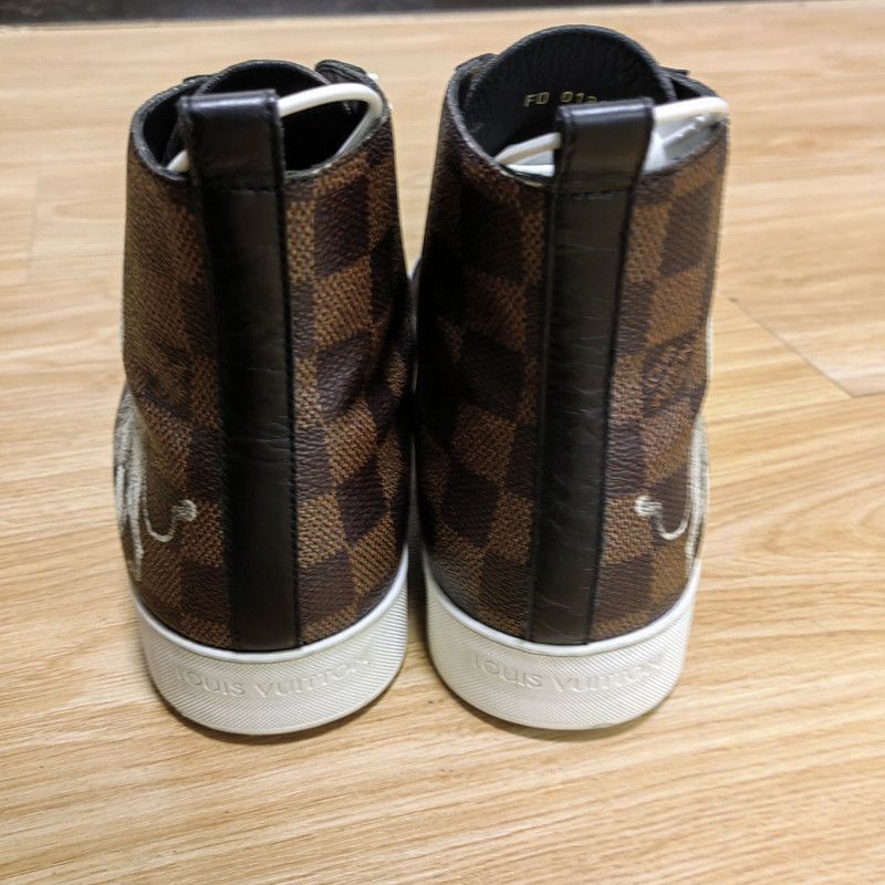 Louis Vuitton Louis Vuitton Tattoo Series Brown Checkered Casual Sneakers Size US 9 / EU 42 - 3 Thumbnail