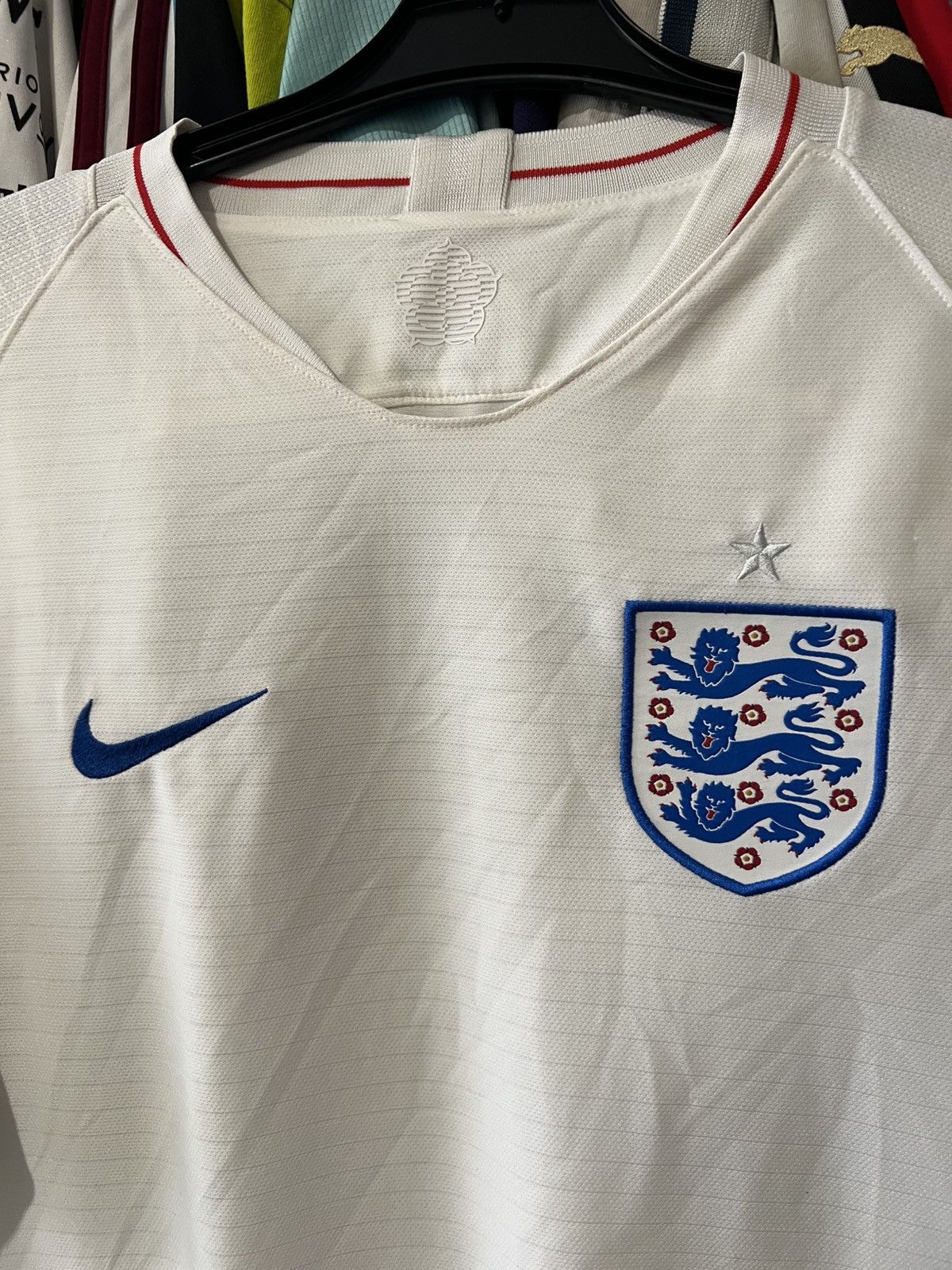 Nike × Vintage 2018/2019 VINTAGE NIKE ENGLAND NATIONAL TEAM HOME FOOTBALL T Size US L / EU 52-54 / 3 - 5 Thumbnail