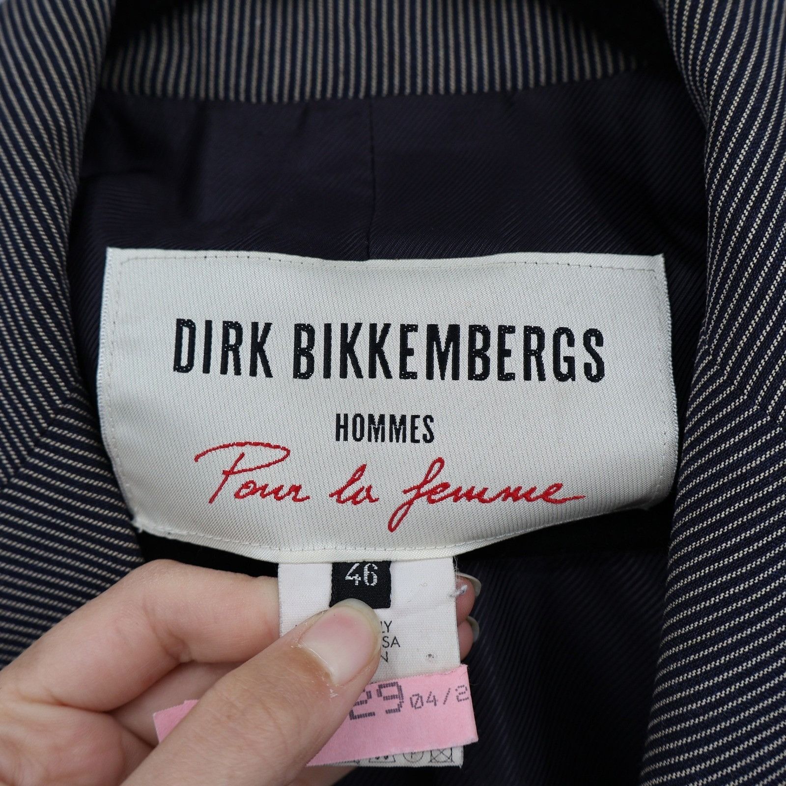 Dirk Bikkembergs Dirk Bikkembergs Herringbone Blazer Mens 46 Gray Academia Size 46R - 2 Thumbnail