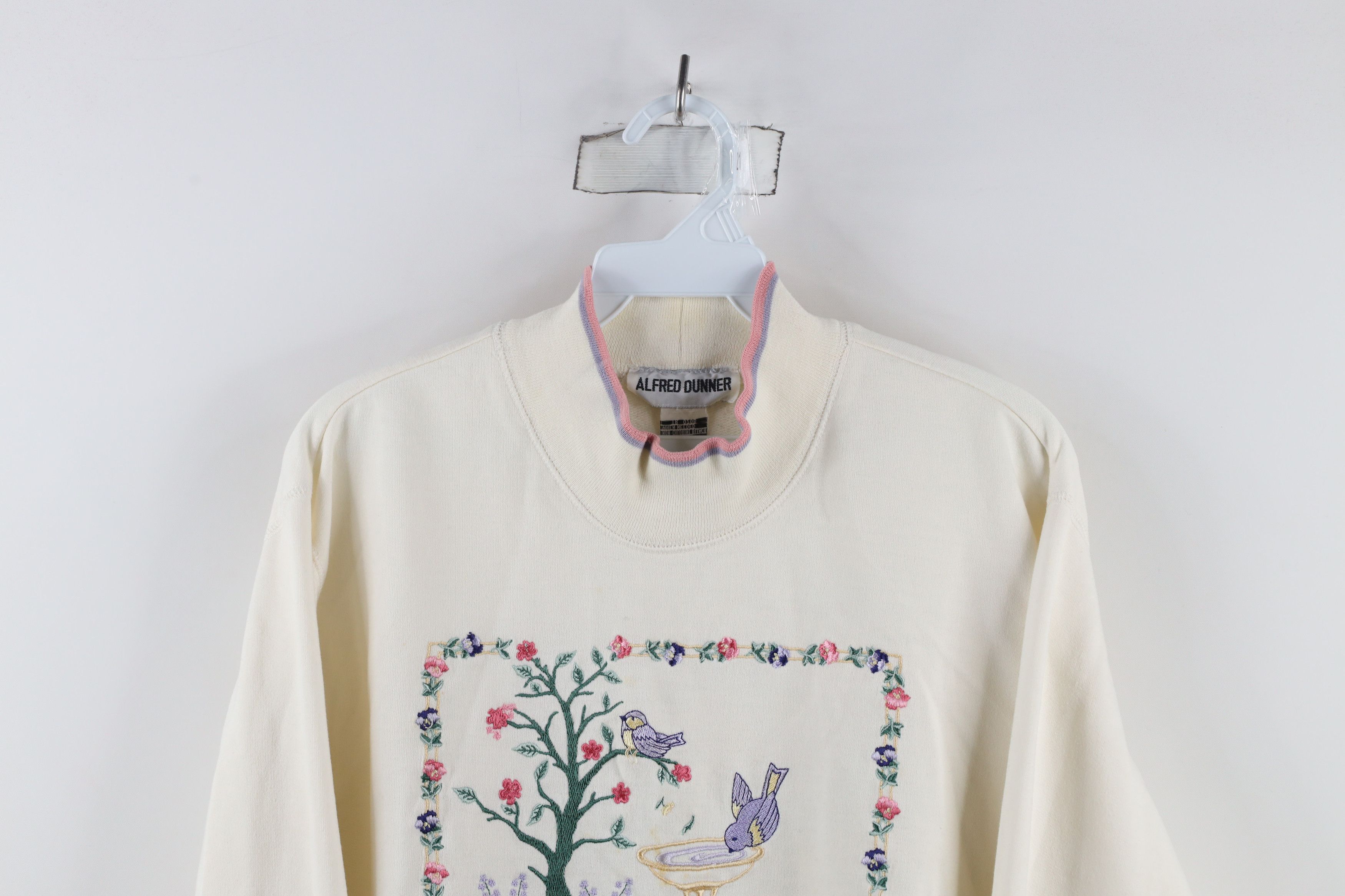 Vintage Vintage 90s Country Primitive Flower Birds Sweatshirt Size M / US 6-8 / IT 42-44 - 2 Thumbnail