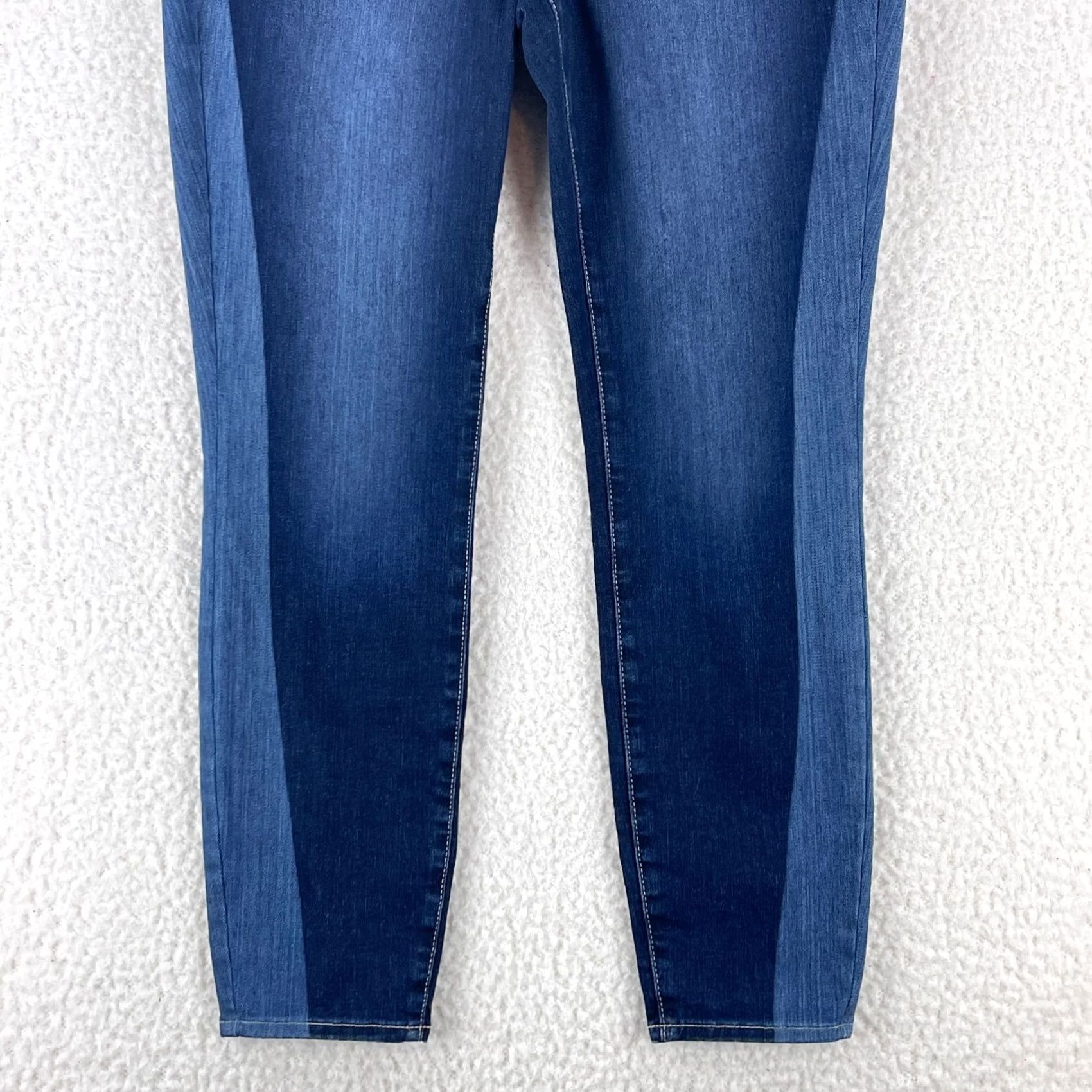 NYDJ VINTAGE NYDJ Jeans Womens Size 8 Ami Skinny Leg Denim Mid-Rise Dark Wash Blue Denim Skinny Jeans Womens 8 NYDJ City College Preppy Size 30" / US 8 / IT 44 - 3 Thumbnail
