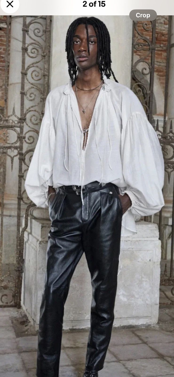 Saint Laurent Paris Saint Laurent men’s cotton oversized tunic. M. $2395 Size US M / EU 48-50 / 2 - 1 Thumbnail