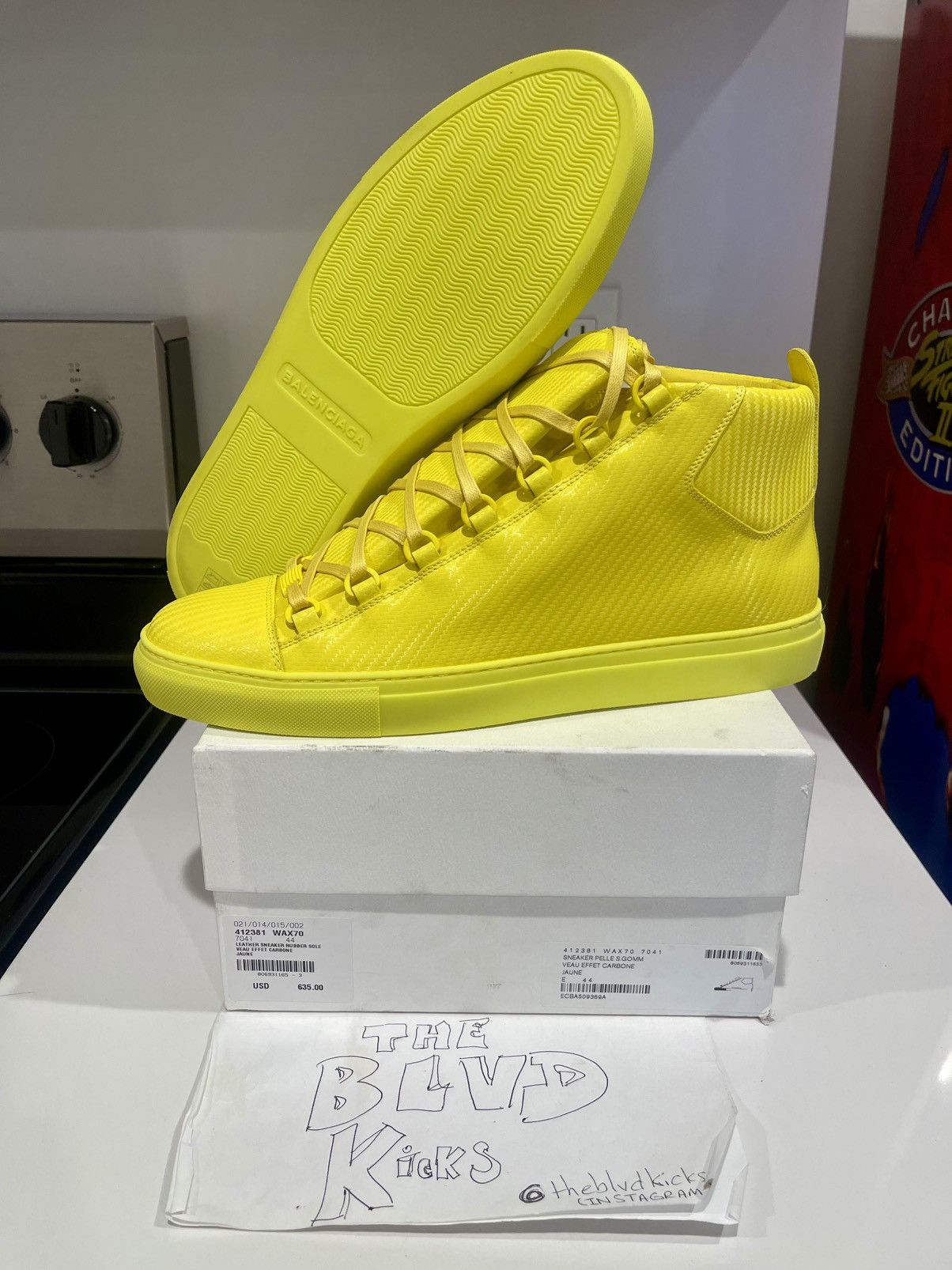 Balenciaga Balenciaga Arena High Top Yellow | Grailed