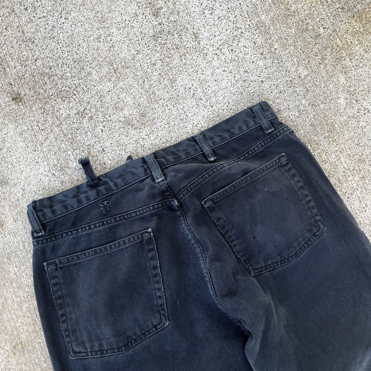 Vintage Vintage Black Distressed Jeans Size 38x32 Easy Fit Size US 38 / EU 54 - 9 Thumbnail
