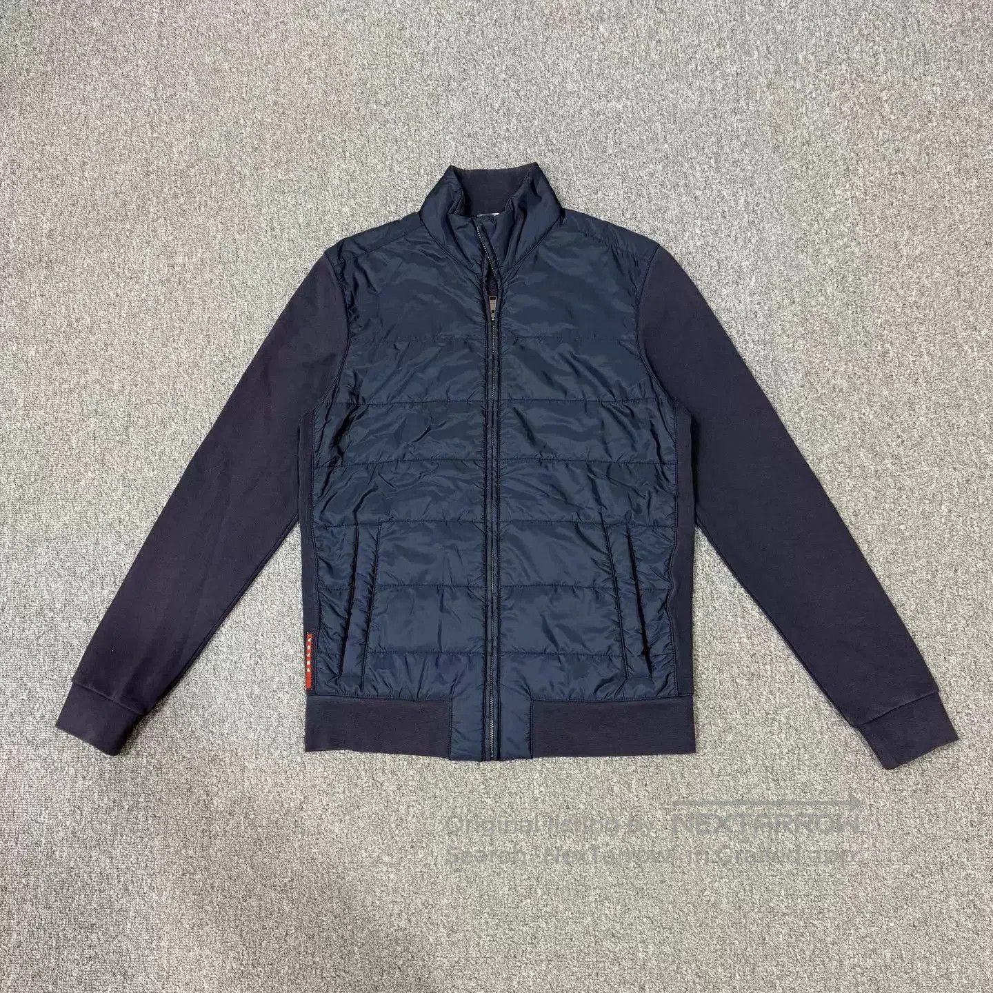 Prada Blue Quilted Zip-Up Bomber Jacket. Size US M / EU 48-50 / 2 - 1 Thumbnail