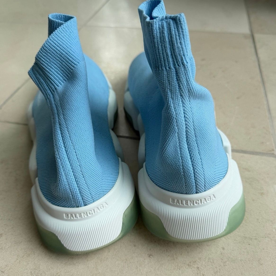 Balenciaga Balenciaga Speed 2.0 Clear Sole Sneakers Blue EU 46 US 13 Size US 13 / EU 46 - 4 Thumbnail
