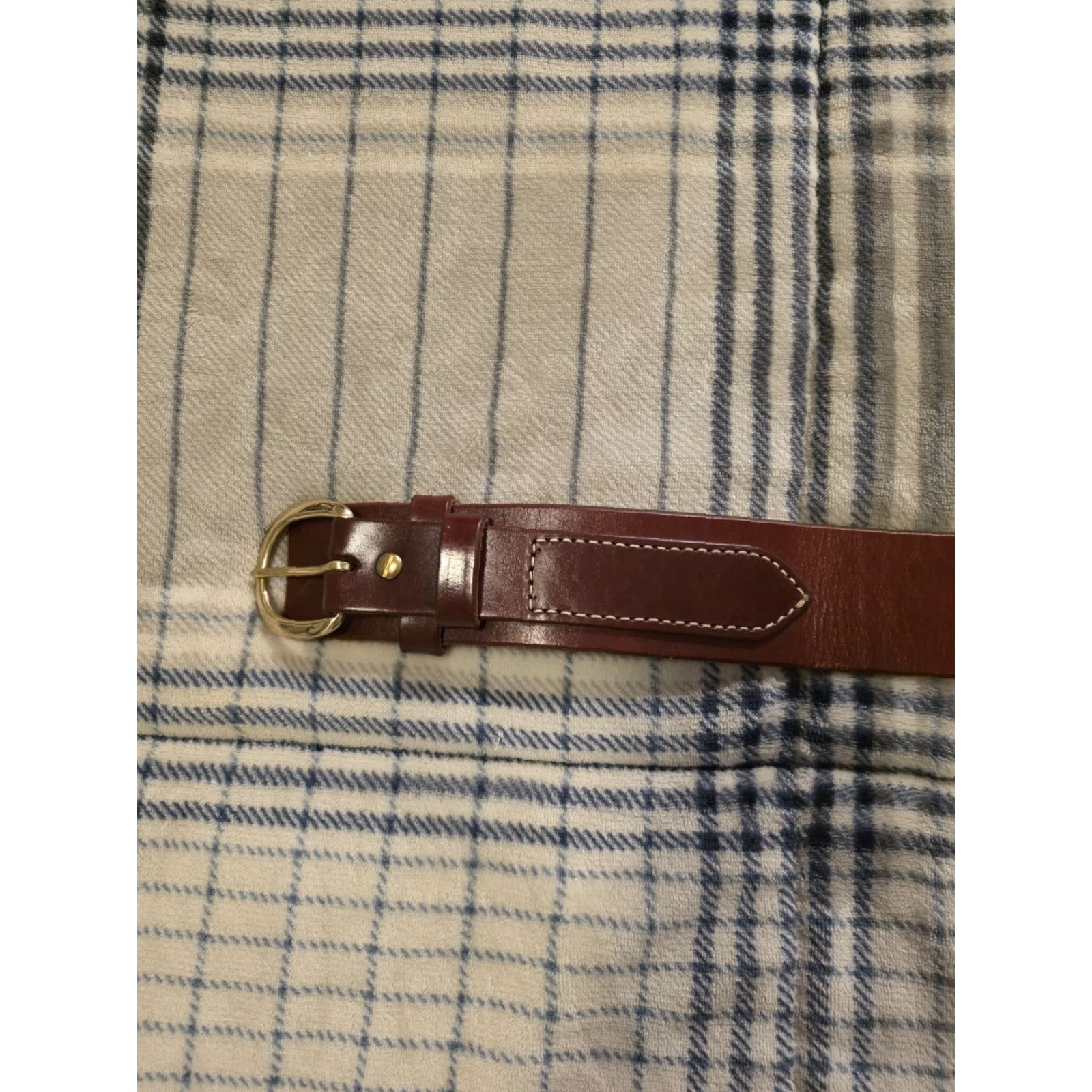 Vintage Krasne's .45 Caliber Heavy Leather Ammunition Belt Western Belt Brass Buckle Men's XL Brown 2.5 in Adjustable Cowboy Shell Accessories Size ONE SIZE - 3 Thumbnail