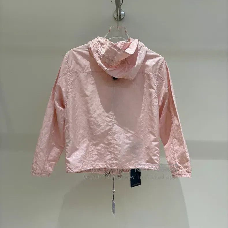 Louis Vuitton Louis Vuitton Pink logo full-print hooded drawstring long- Size XXS / US 00 / IT 34 - 2 Thumbnail
