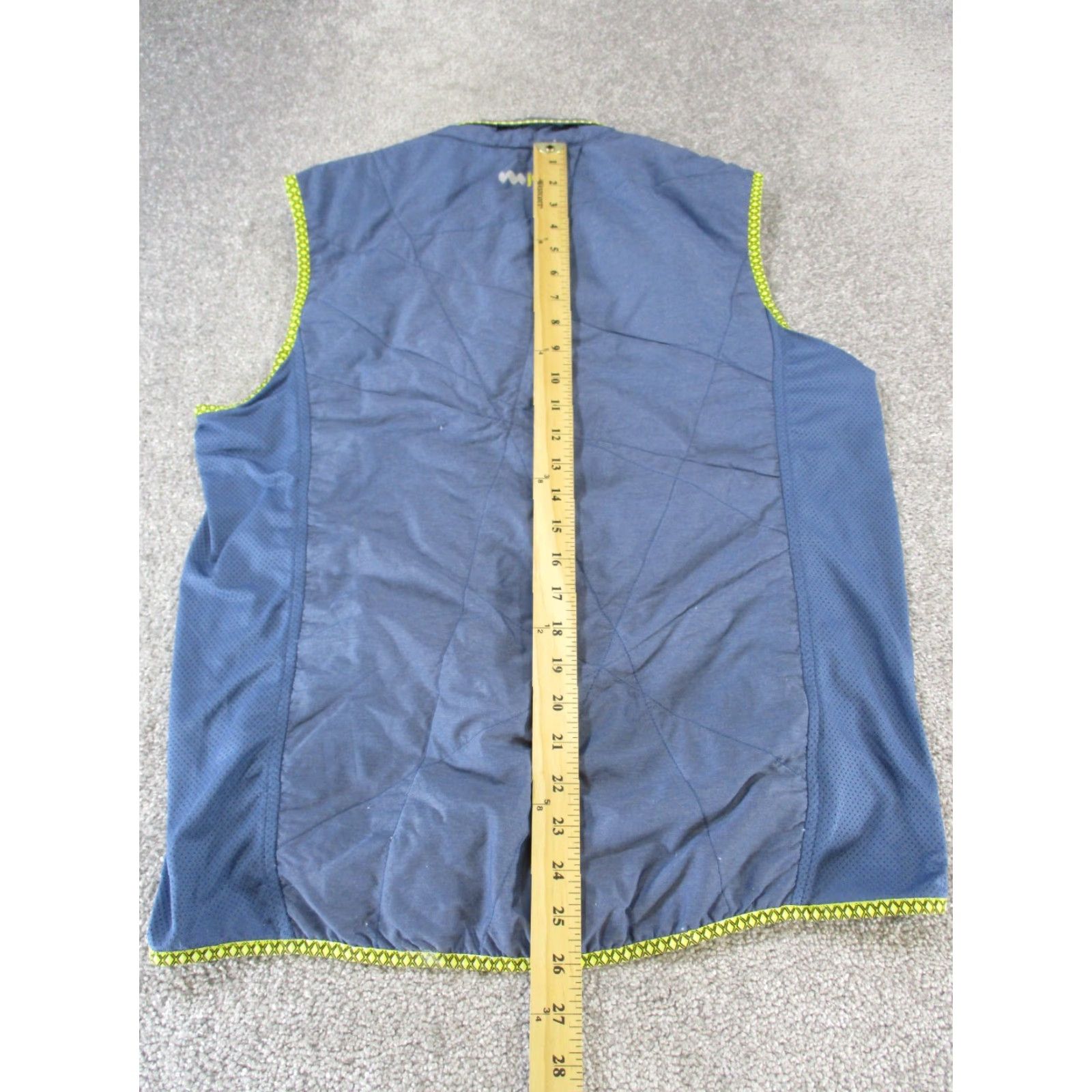 Vintage Janji Vest Women’s Medium Blue Yellow Run For Kenya Jacket Zip Sleeveless Size M / US 6-8 / IT 42-44 - 7 Thumbnail