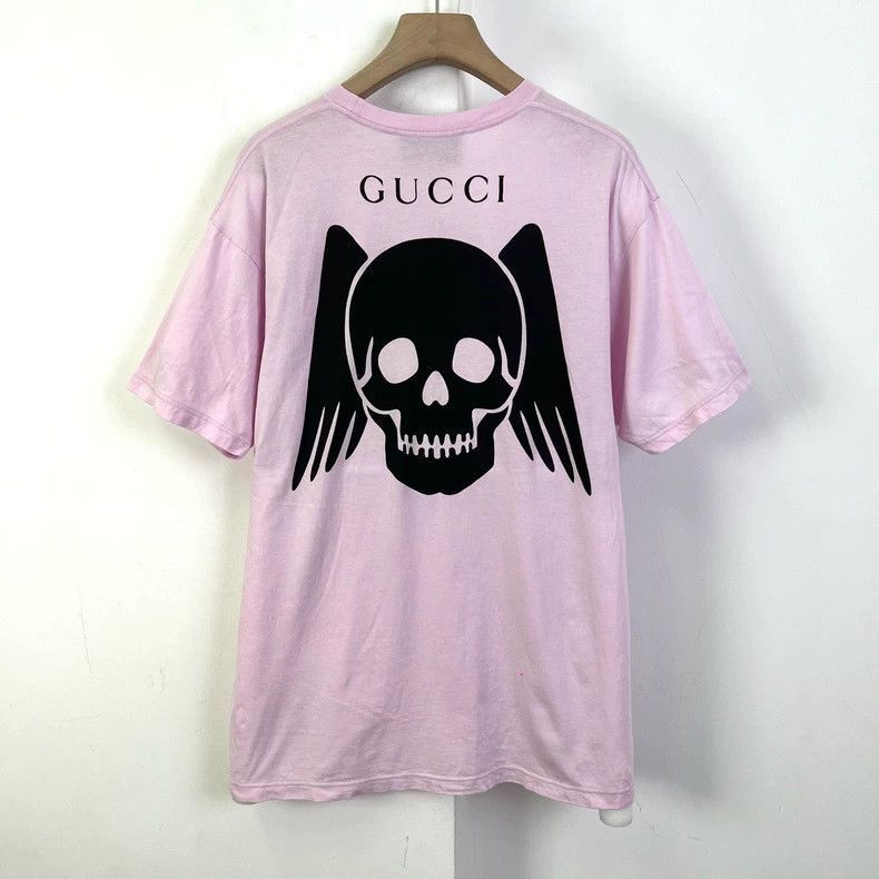 Gucci Gucci Pink Short Sleeve TShirt with Print-2505 Size US S / EU 44-46 / 1 - 2 Thumbnail