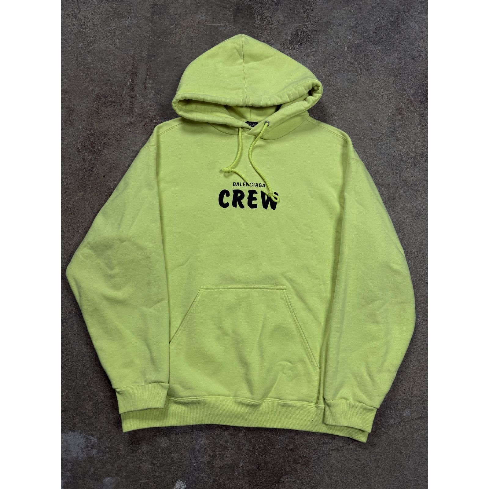 Balenciaga Balenciaga Lime Crew Hoodie Used Small Size US S / EU 44-46 / 1 - 1 Thumbnail