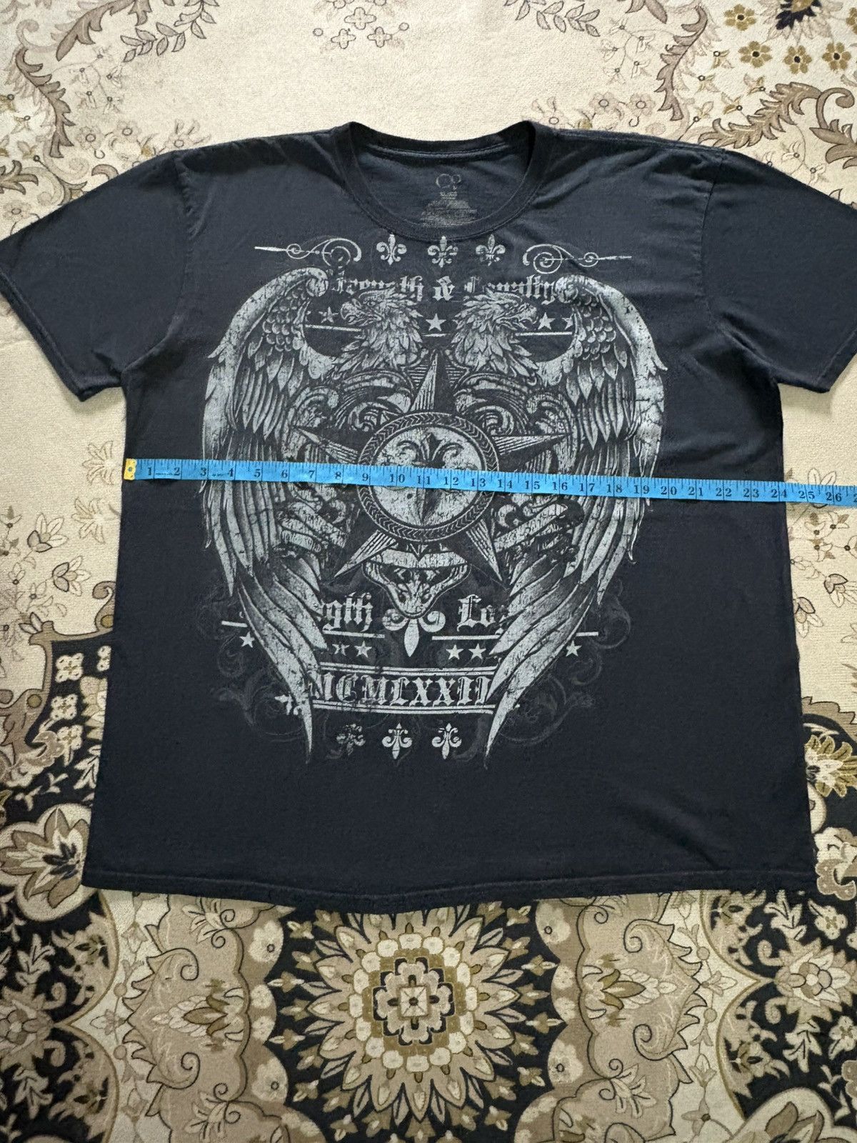 Affliction × Japanese Brand × Ocean Pacific Ocean Pacific Over Print Affliction style T-Shirt Size US XL / EU 56 / 4 - 6 Thumbnail