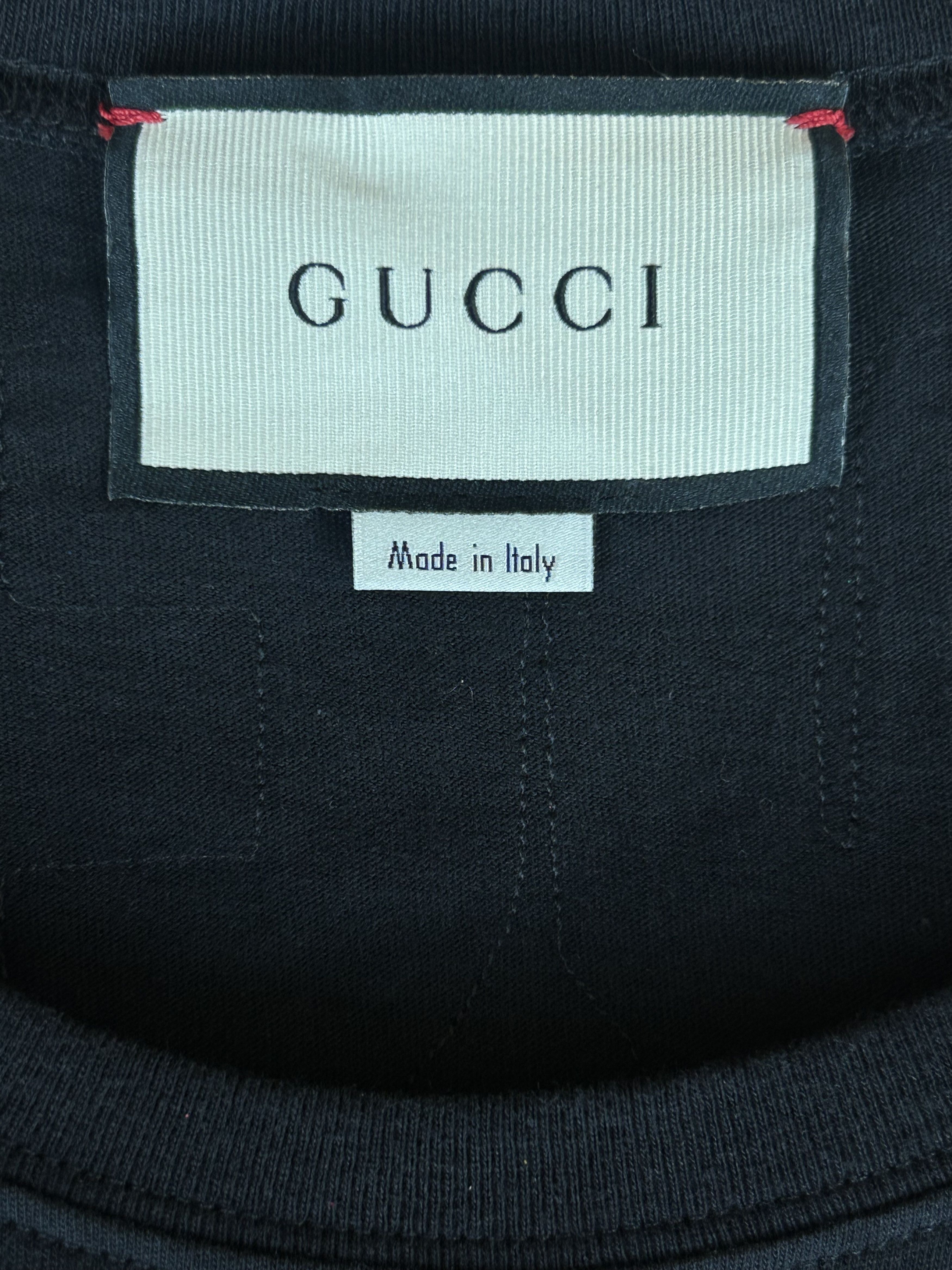 Gucci Gucci Black & Multicolor Sequin Dog Graphic T-Shirt Size US XS / EU 42 / 0 - 3 Thumbnail