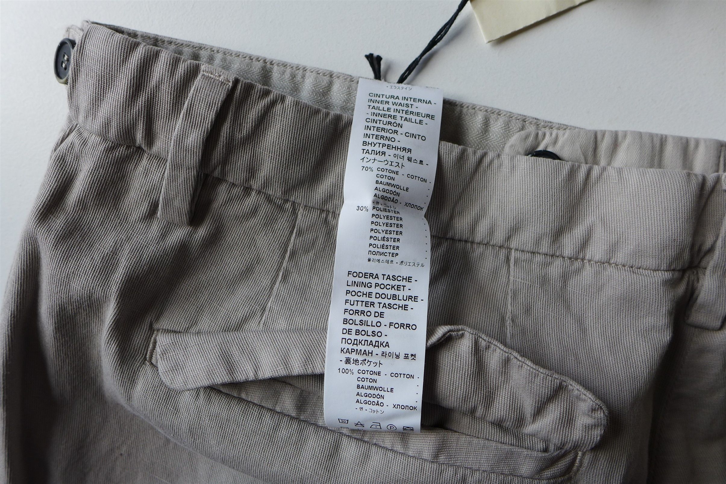 Barena Barena Masco Vignola Trousers -- Perla Cotton-Linen Size US 36 / EU 52 - 14 Thumbnail