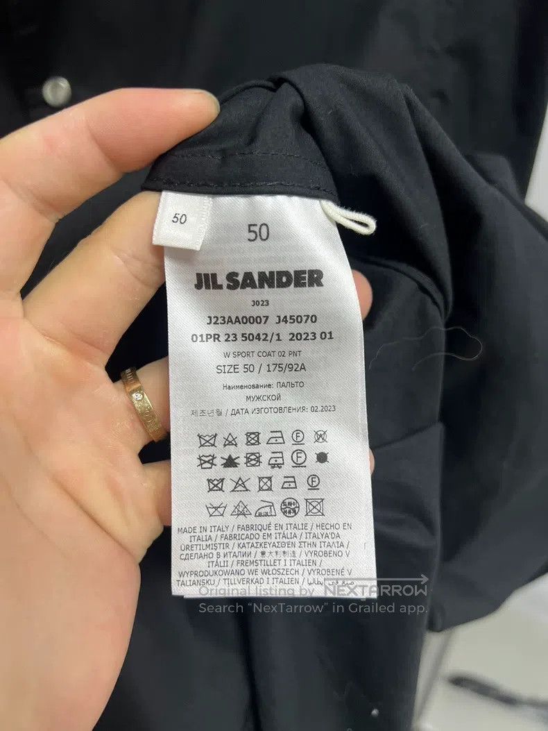 Jil Sander Jil Sander size 50 Big Logo Windbreaker Size L / US 10 / IT 46 - 4 Thumbnail