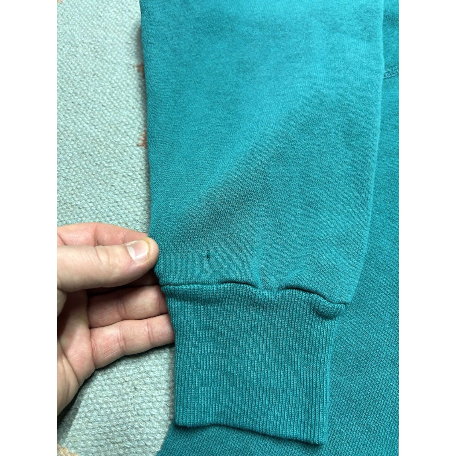Vintage VINTAGE 80s Squizm equator of universe psychedelic cropped crewneck sweatshirt Blue L Women Sweatshirt Pullover Activewear Size L / US 10 / IT 46 - 3 Thumbnail