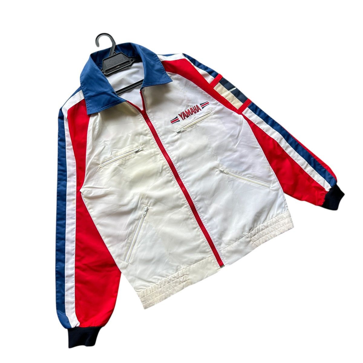 Yamaha 🔥 80s RARE VINTAGE YAMAHA RACING TEAM JACKET Size US L / EU 52-54 / 3 - 4 Thumbnail