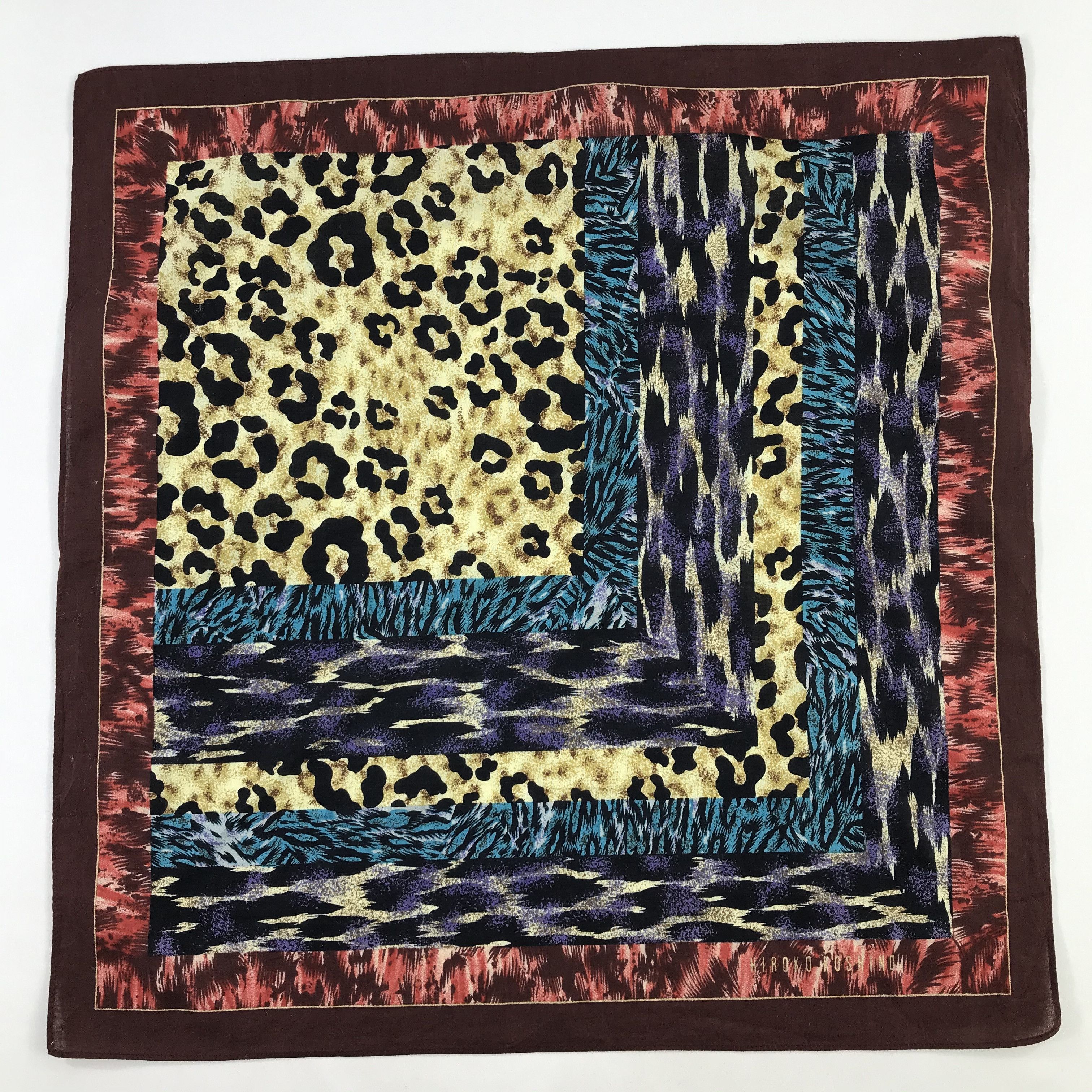 Hiroko Koshino Homme × Vintage Hiroko Koshino Bandana / Handkerchief / Neckerchief - S1048 Size ONE SIZE - 1 Thumbnail