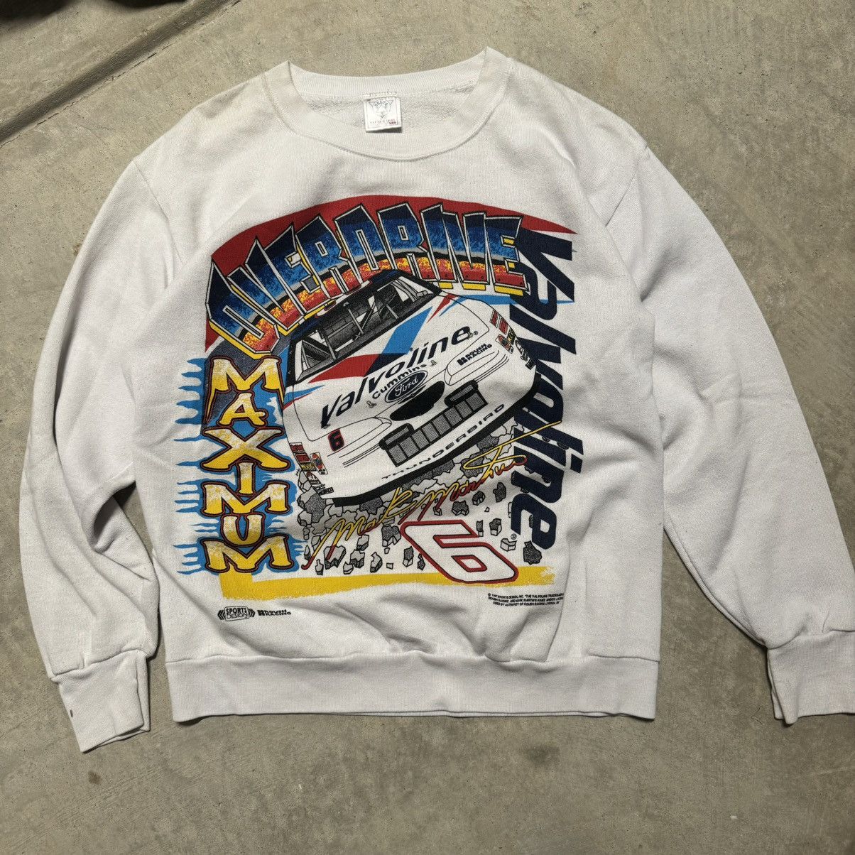NASCAR × Vintage vintage 90s NASCAR mark martin racing double-sided crewneck Size US M / EU 48-50 / 2 - 1 Thumbnail
