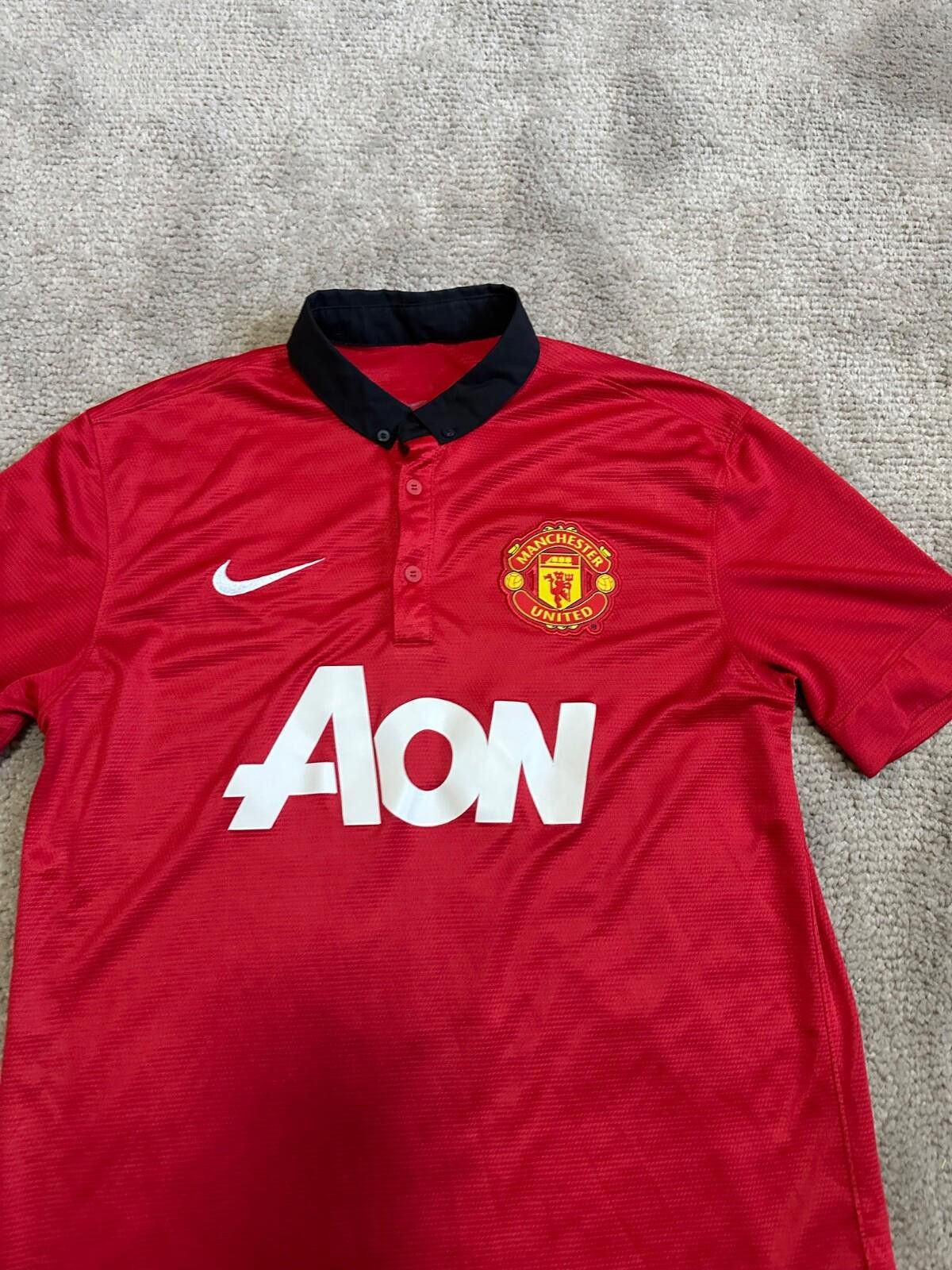 Nike ROONEY #10 MANCHESTER UNITED 2013/14 FOOTBALL SHIRT SOCCER Size US M / EU 48-50 / 2 - 4 Thumbnail