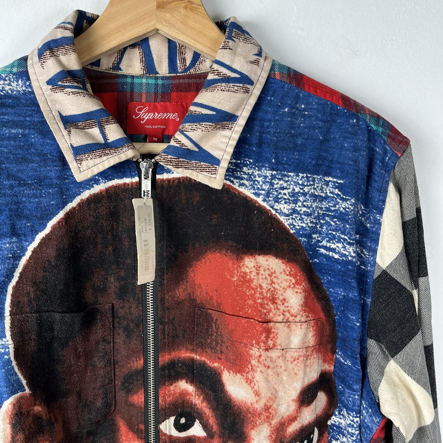 Supreme S/S 2018 Supreme Martin Luther King Zip Flannel Shirt NWT Size US M / EU 48-50 / 2 - 5 Thumbnail