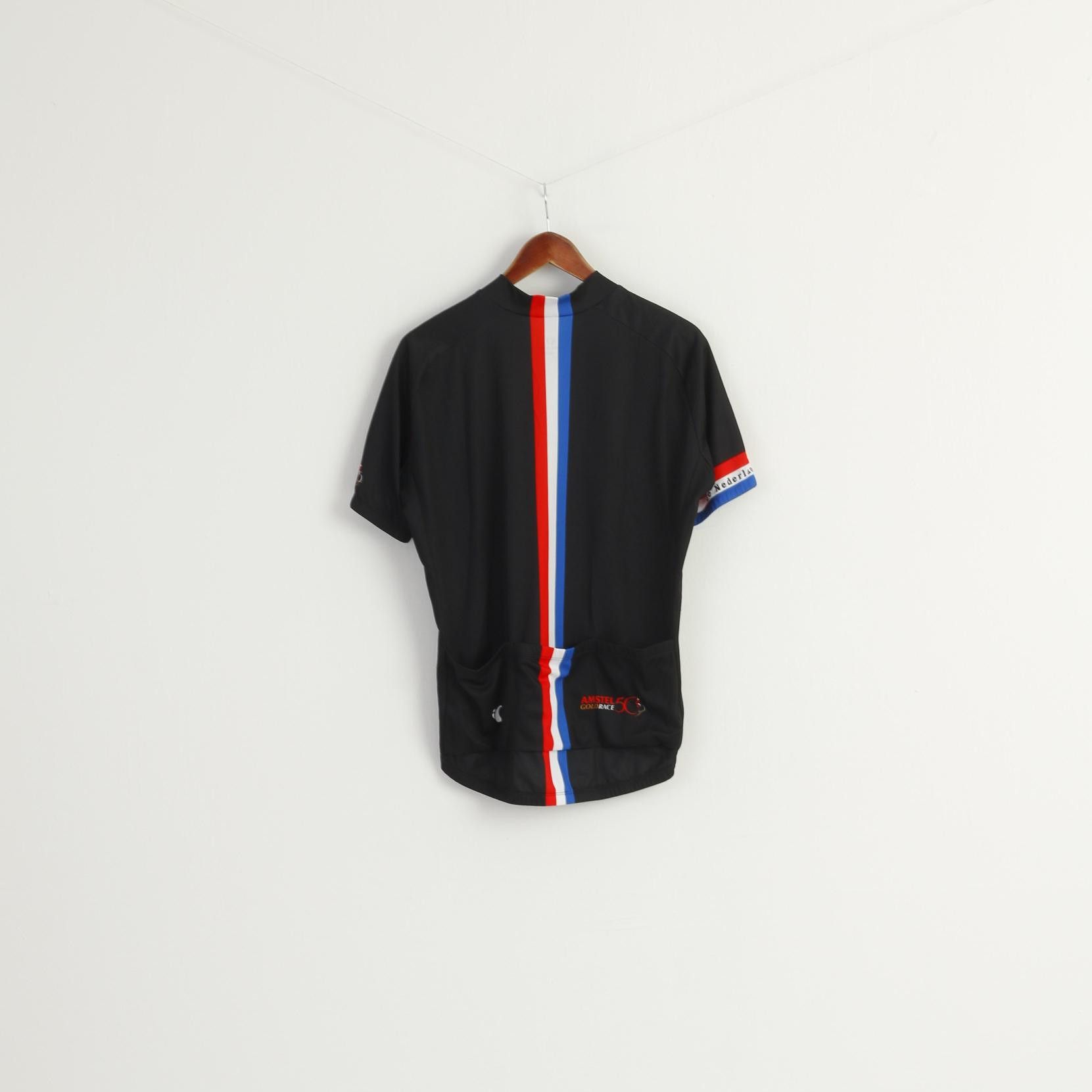 Vintage Pearl Izumi Men L Cycling Shirt Black Amstel Gold 8751 Size US L / EU 52-54 / 3 - 5 Thumbnail
