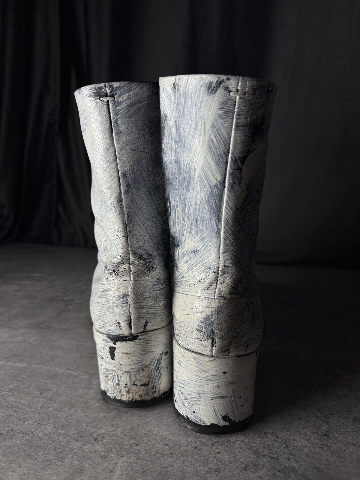 Maison Margiela MAISON MARGIELA Painted Tabi Boots Size US 8.5 / EU 41-42 - 4 Thumbnail