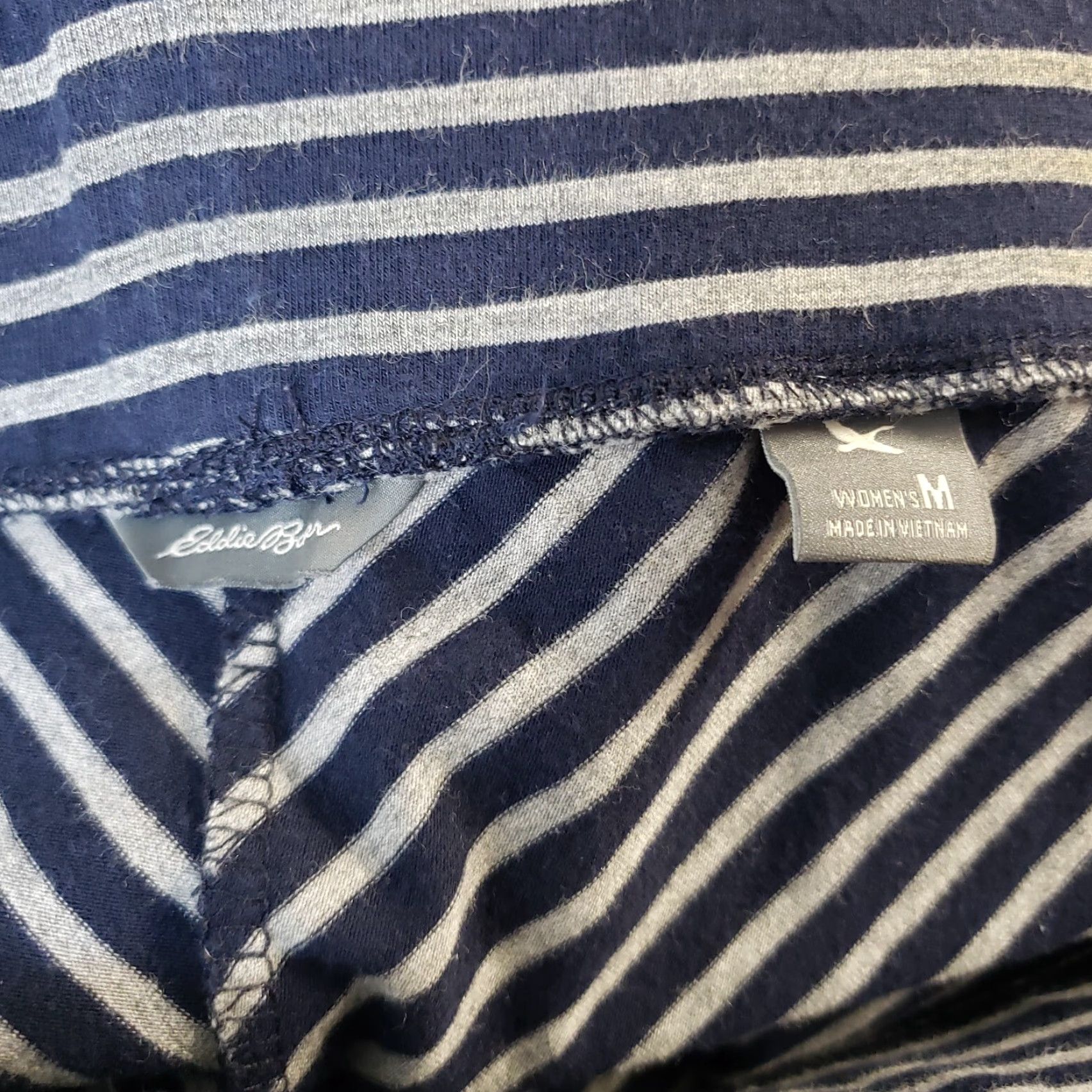 Eddie Bauer Eddie Bauer Womens Maxi Skirt M Gray Stripe Cotton Blend Skirt Long Casual Womens Size 32" / US 10 / IT 46 - 4 Thumbnail