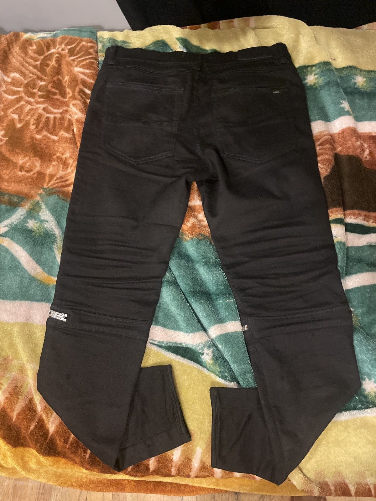 Amiri Black Patch Mx2 Jeans Size US 36 / EU 52 - 8 Thumbnail