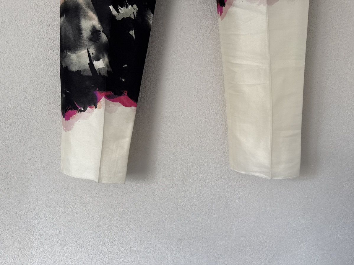 Alexander McQueen Abstract Floral Trousers in Wool-Silk Size US 32 / EU 48 - 10 Thumbnail
