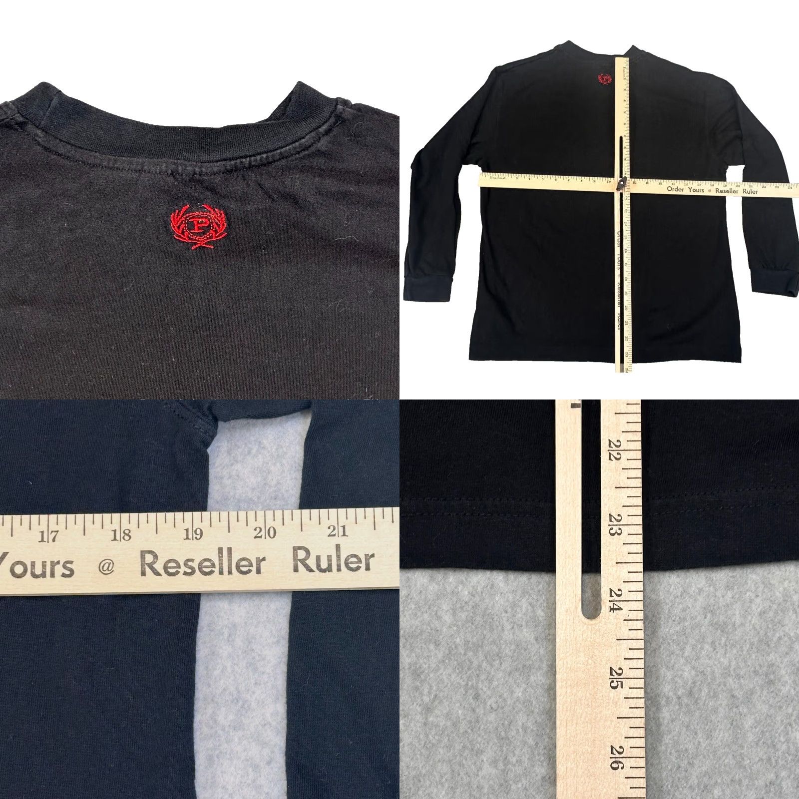 Phat Farm Phat Farm Mens Medium Long Sleeve Geometric Crest 92 Crew Neck Knit T-Shirt Shirt Hip Hop Classic Multicolor Size US M / EU 48-50 / 2 - 8 Thumbnail