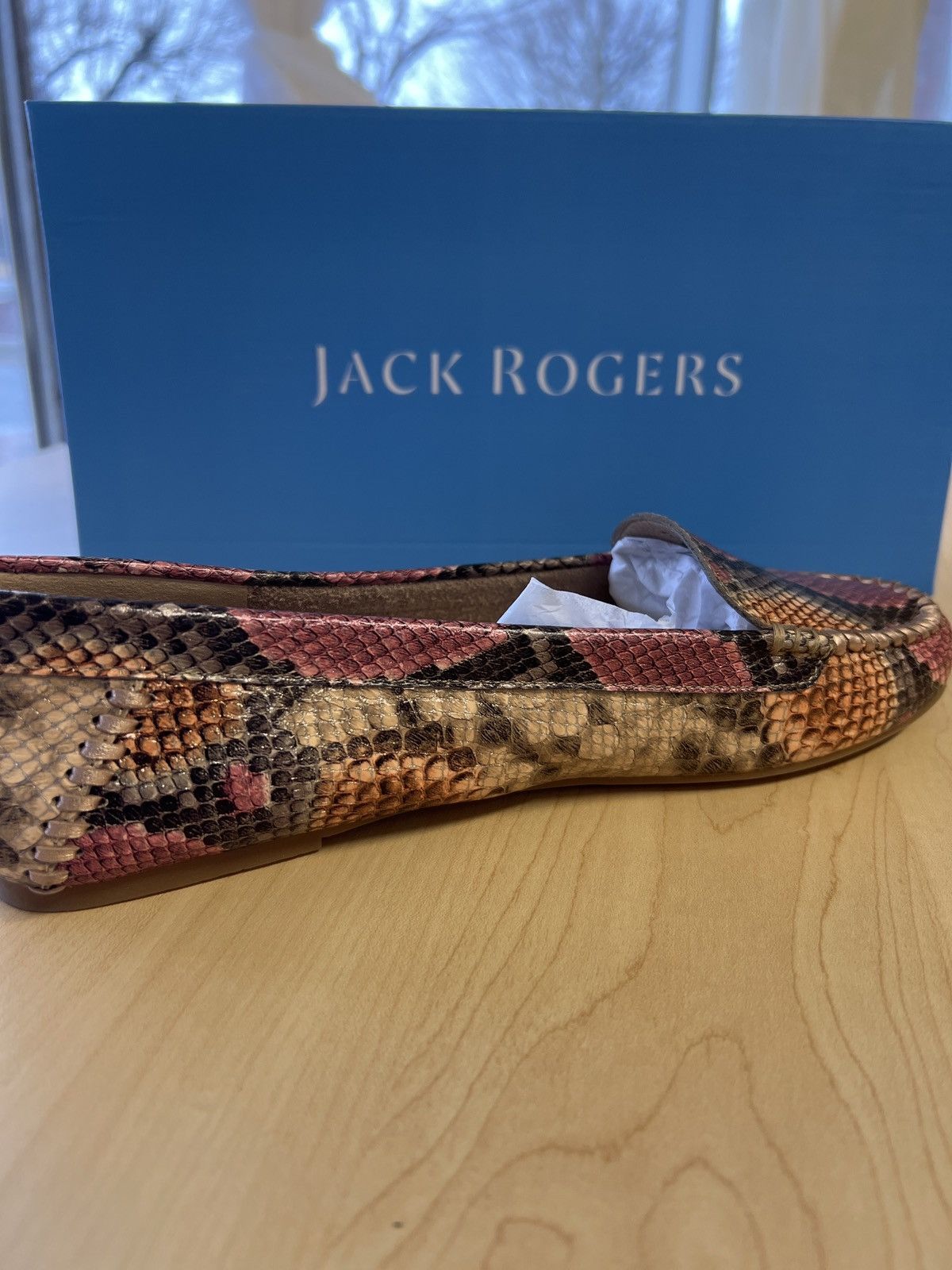 Jack Rogers Snake Print Flats Size US 9 / IT 39 - 5 Thumbnail