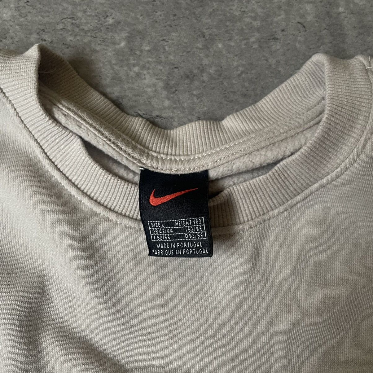 Nike × Nike ACG × Vintage Vintage Nike 90s Central Logo Begie Sweatshirt Size US L / EU 52-54 / 3 - 5 Thumbnail