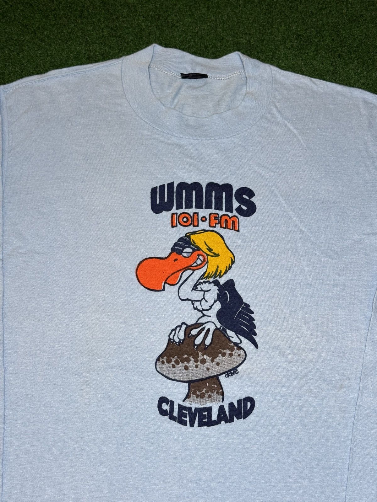 Vintage Vintage WMMS Cleveland Radio Rock Metal 80s Buzzard T Shirt Size US L / EU 52-54 / 3 - 2 Thumbnail