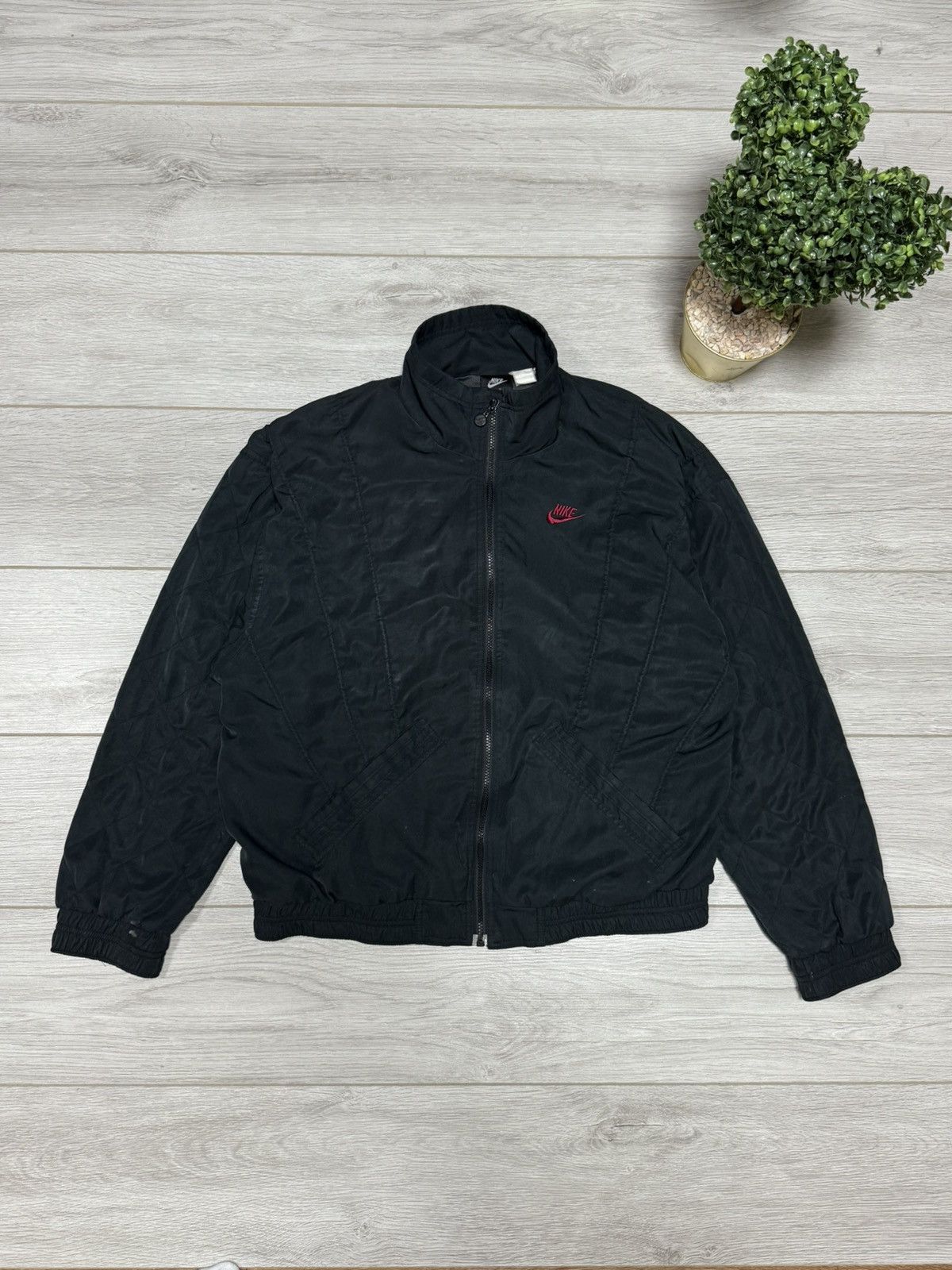 Jordan Brand Nike Jordan vintage 90s big logo jacket zip 1990 Size US XL / EU 56 / 4 - 5 Thumbnail