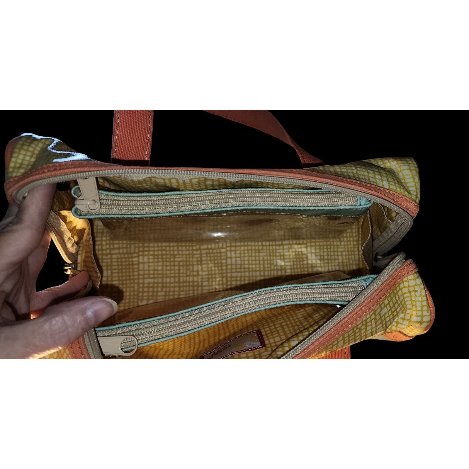 Fossil Fossil keeper cosmetic and toiletries coated canvas bag. Size ONE SIZE - 4 Thumbnail
