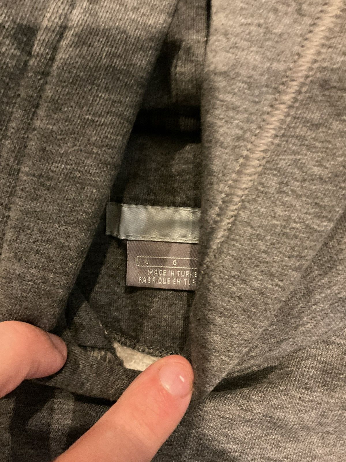 Nike × Vintage Vintage Grey Nike hoodie Size US L / EU 52-54 / 3 - 2 Thumbnail