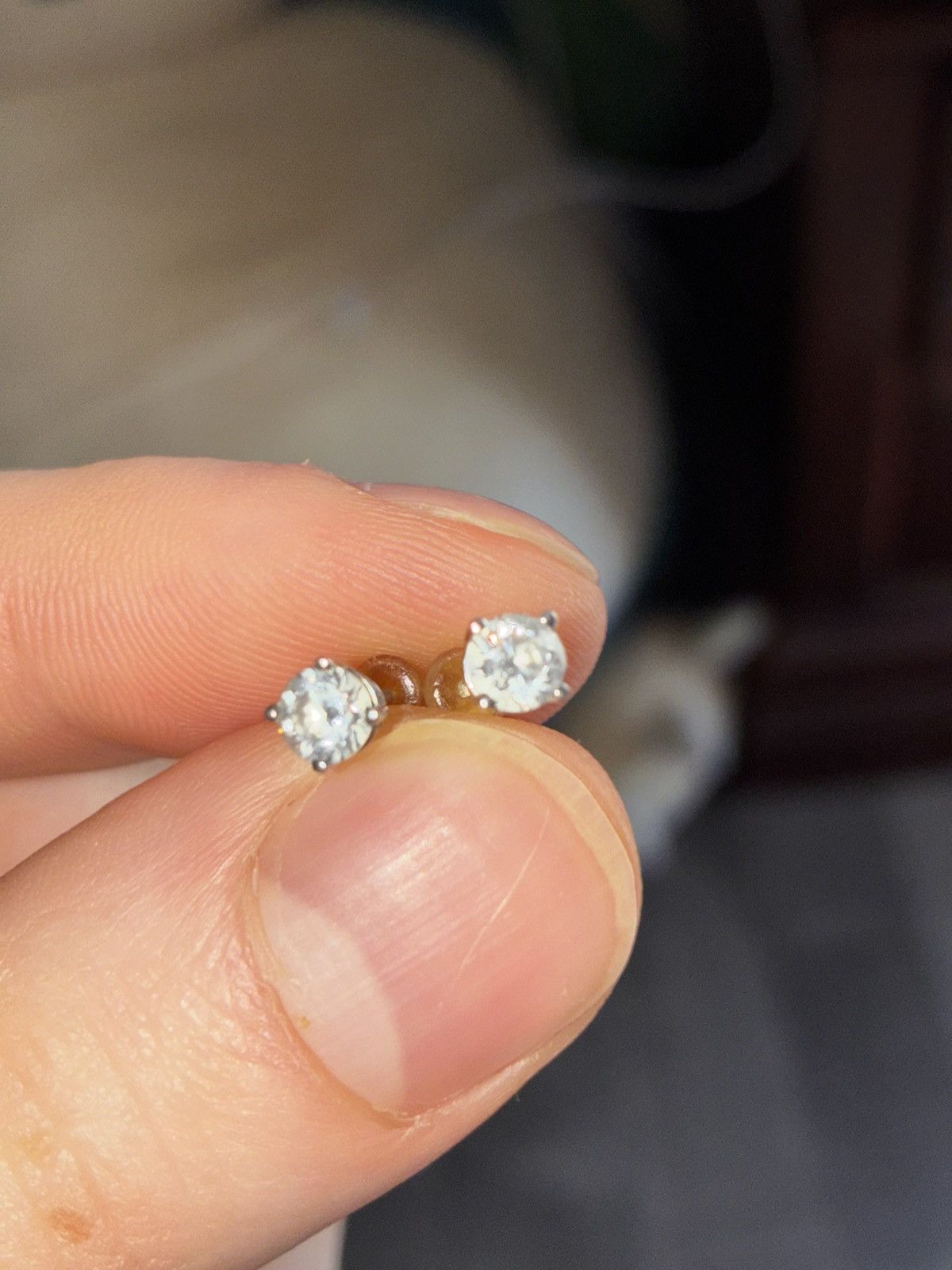 Other Kay Jewelers 14K White Gold Diamond stud earrings Size ONE SIZE - 1 Thumbnail