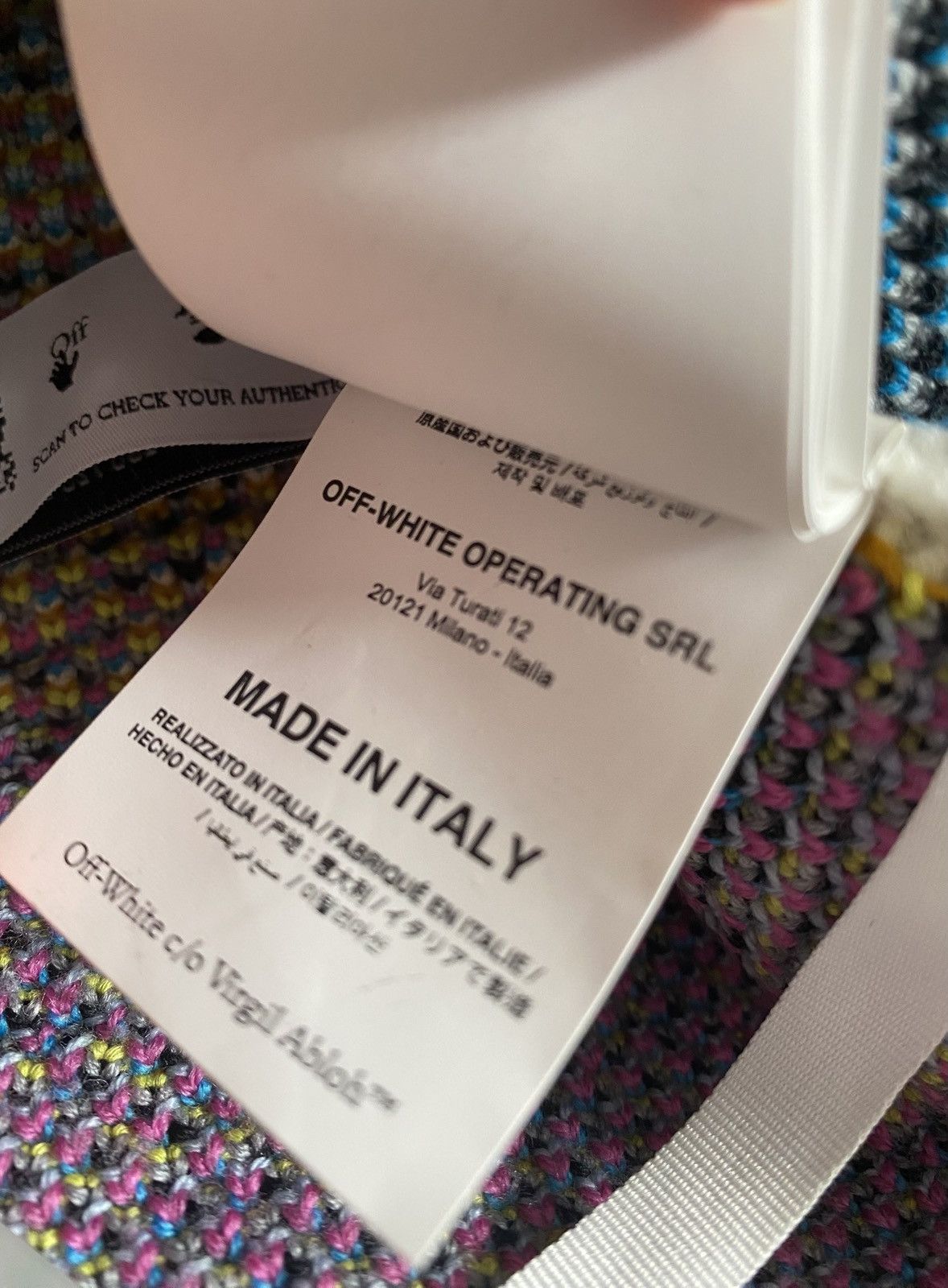 Off-White Off-White Graffiti Knit Hoodie Size Medium Size US M / EU 48-50 / 2 - 10 Thumbnail