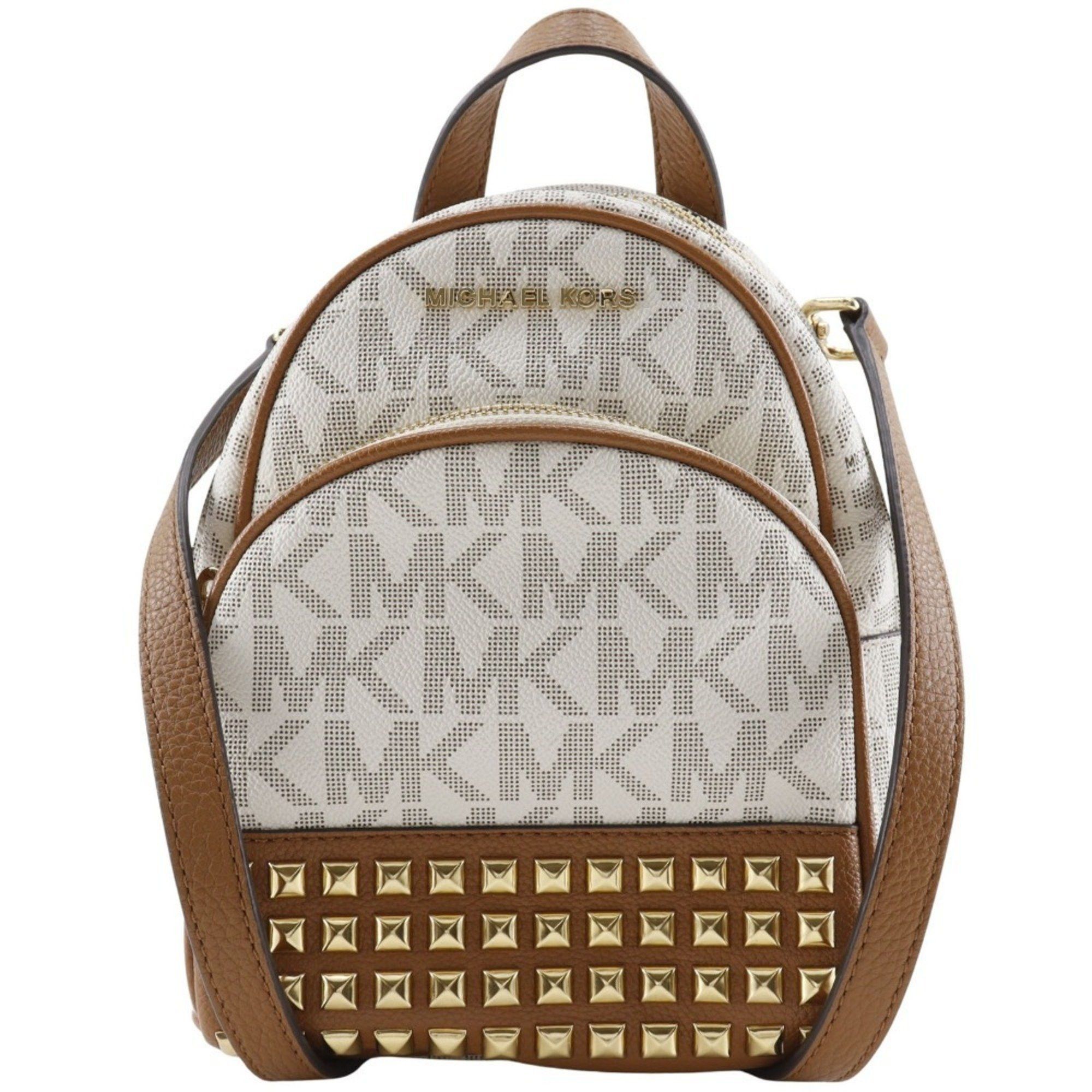 Michael Kors Michael Kors Mini Backpack, Backpack/Daypack, Studs, 35T7GAYB0B, PVC, White, 3way Women's Size ONE SIZE - 1 Thumbnail