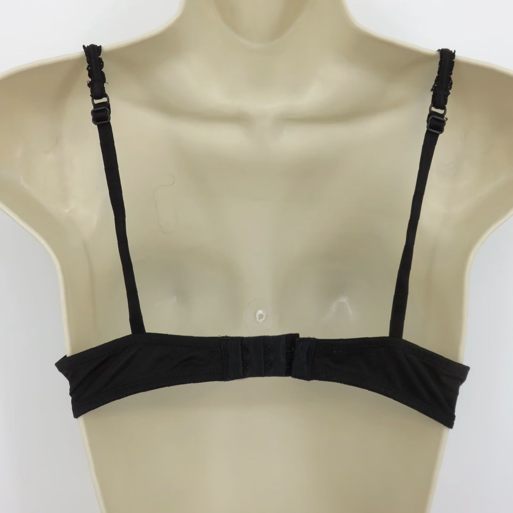 Vintage Lily of France Bra 36C Underwire Lined Black Scallop Lace Trim Women T-Shirt Cup C Brand Lily of France Size ONE SIZE - 6 Thumbnail