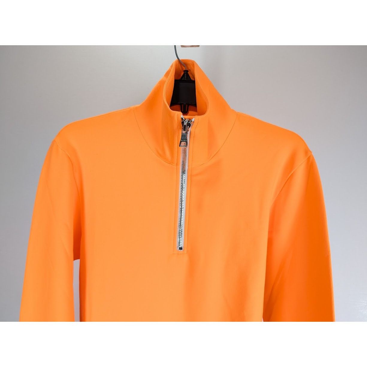 Balmain o1rshd1 Quarter Zip Felpa Shirt in Orange Size US M / EU 48-50 / 2 - 10 Thumbnail