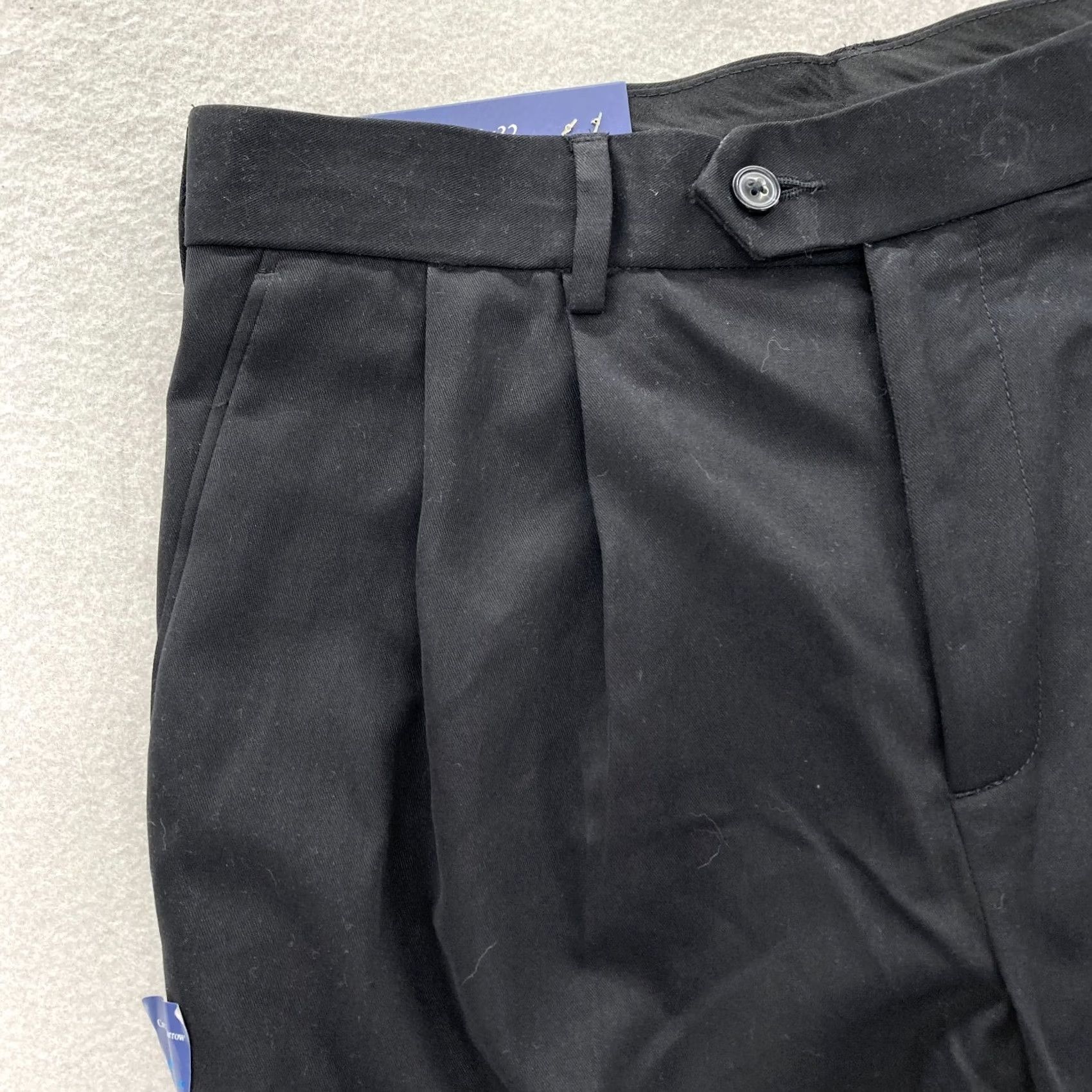Croft & Barrow Croft & Barrow Easy Care Dress Pants Mens 32x32 Classic Fit Black Pleated Formal Dress Pants Size US 32 / EU 48 - 4 Thumbnail