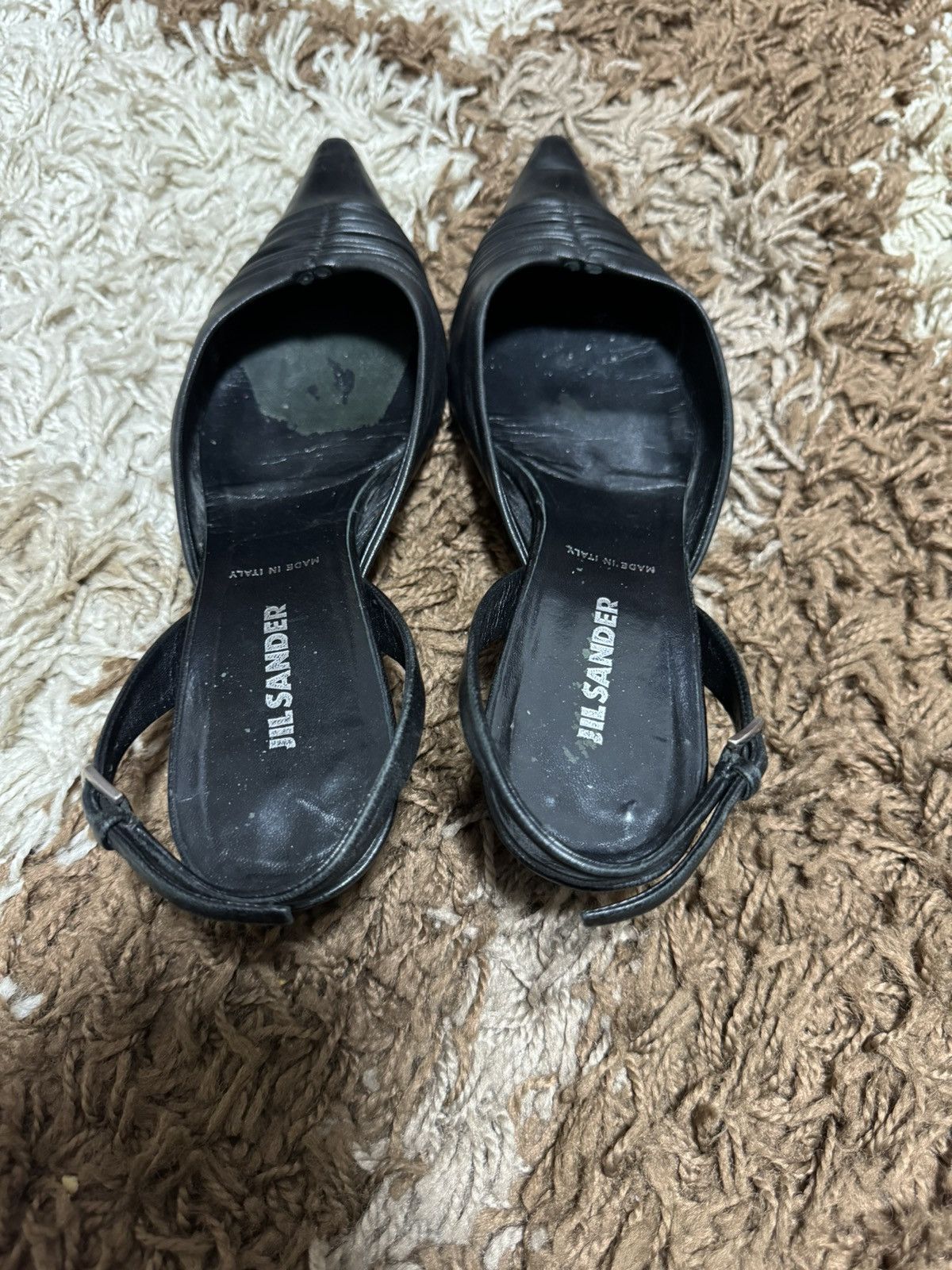 Designer × Jil Sander Jil Sander avant garde lace up leather heels Size US 7 / IT 37 - 3 Thumbnail