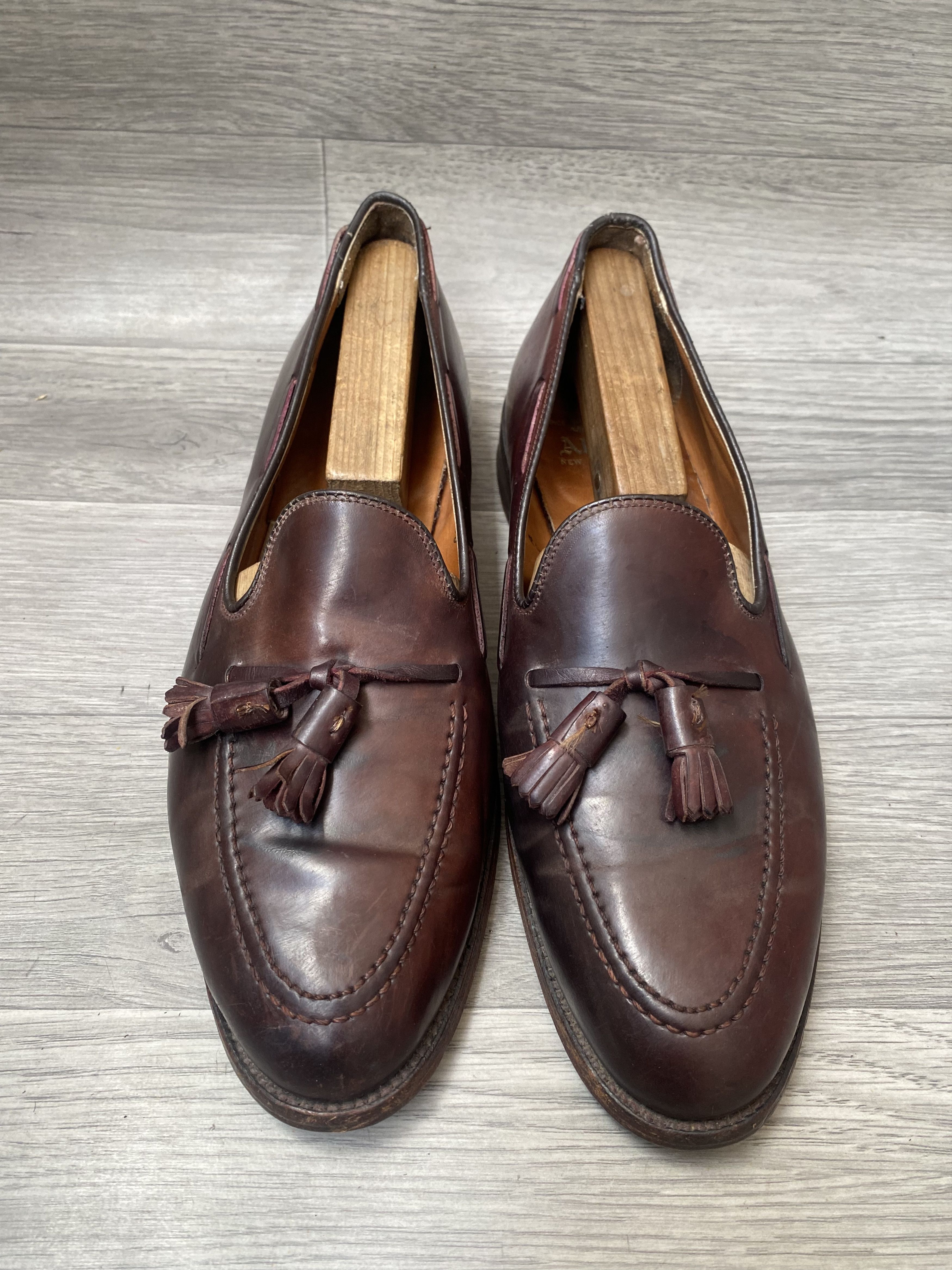 Alden Alden tassel loafers shell cordovan brown shoes sz10A/C Size US 10 / EU 43 - 2 Thumbnail
