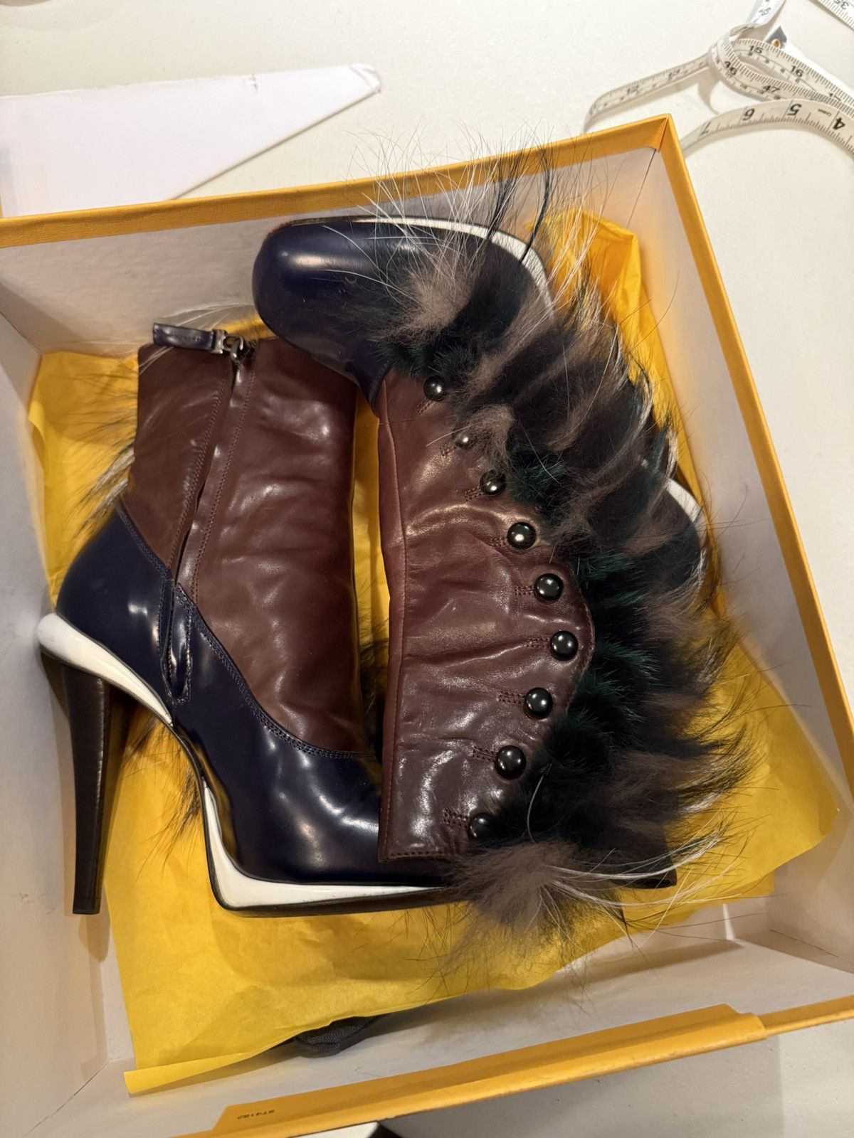 Fendi Fendi Fur & Leather heeled boot Size US 6 / IT 36 - 1 Thumbnail